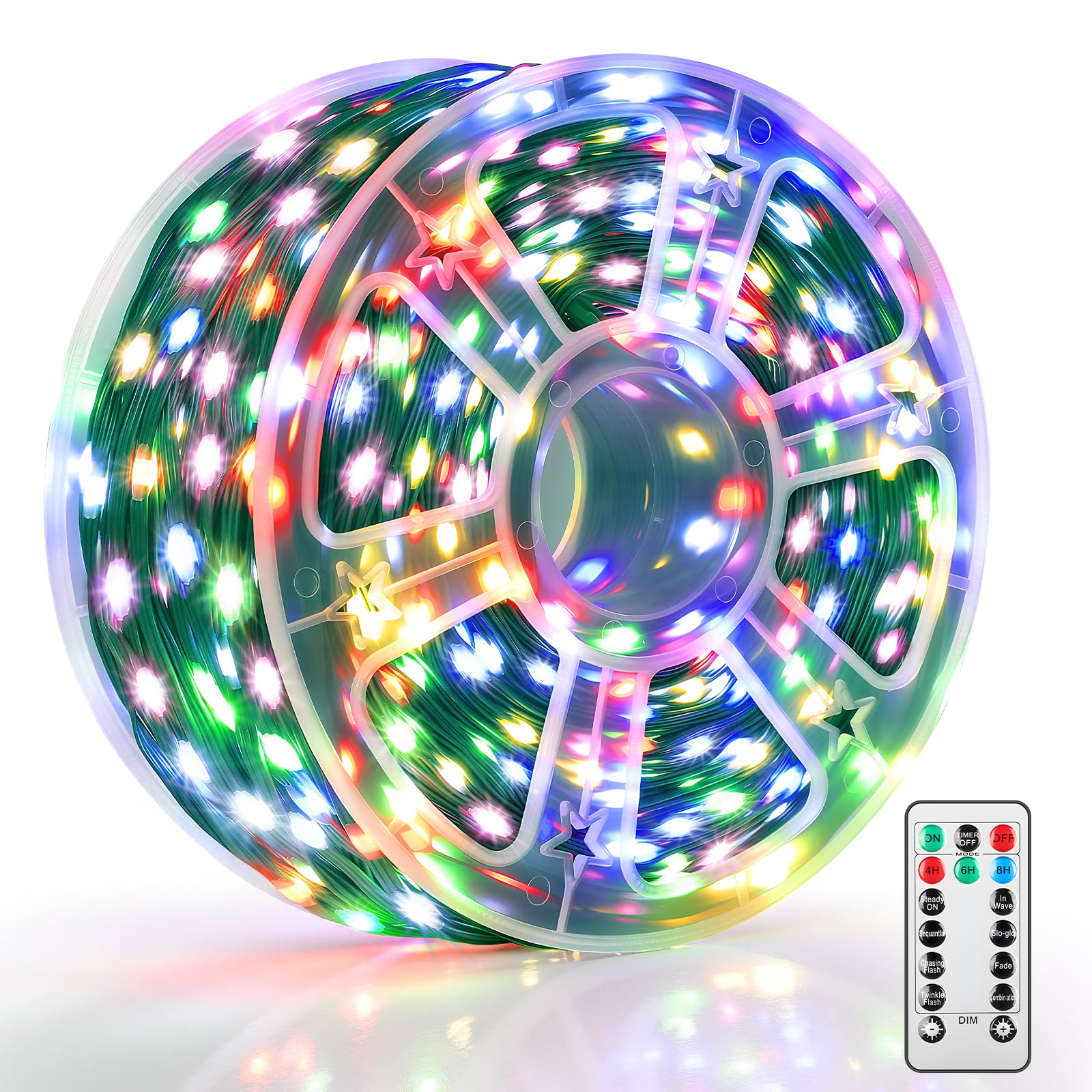 Mlambert 1200 Led Christmas Lights 394Ft  Outdoor Waterproof Dimmable Fairy Lights With Remote  8 Modes Indoor Lighting For Holiday D?Cor  Multicolor