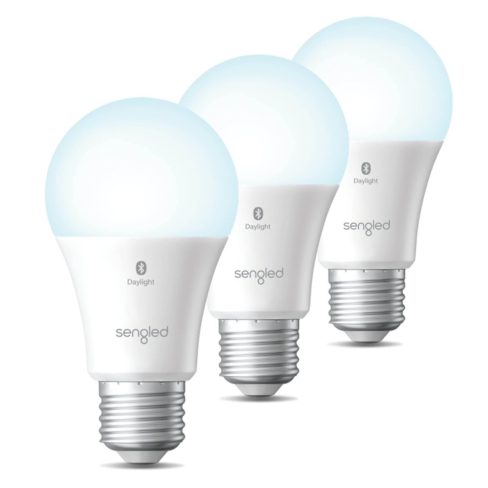Sengled Smart Light Bulbs, Daylight 5000K, E26 60W Equivalent, 800LM, 3-Pack, Auto Pairing with Alexa, Bluetooth Mesh