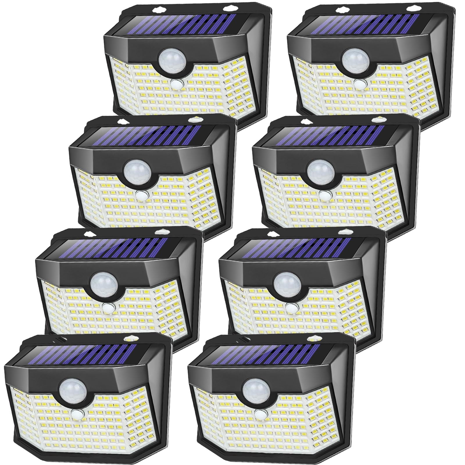 Aootek Solar Outdoor Lights 8 Packs,Motion Sensor Outdoor Lights with 3 Lighting Modes,Solar Lights Outdoor Waterproof for Garde
