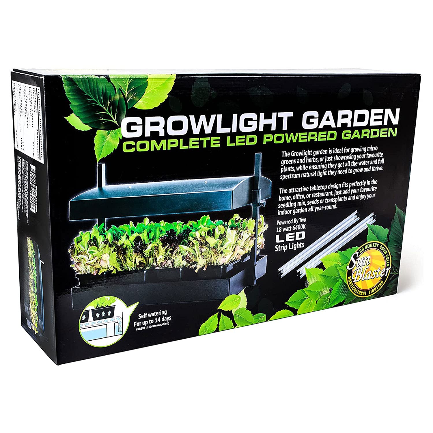 Sunblaster Sl1600220 Growlight Garden-T5 Bulbs Included, 1 Count (Pack Of 1), Black