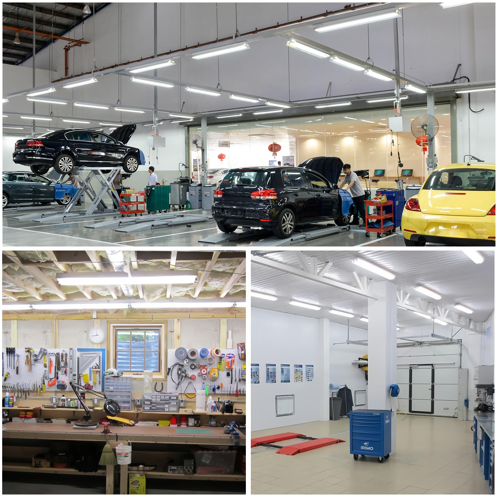 SHOPLED 4FT LED Shop Light, 40W 5500LM, Linkable V-Shape T8 Tube, 12-Pack, Aluminum, ETL Listed