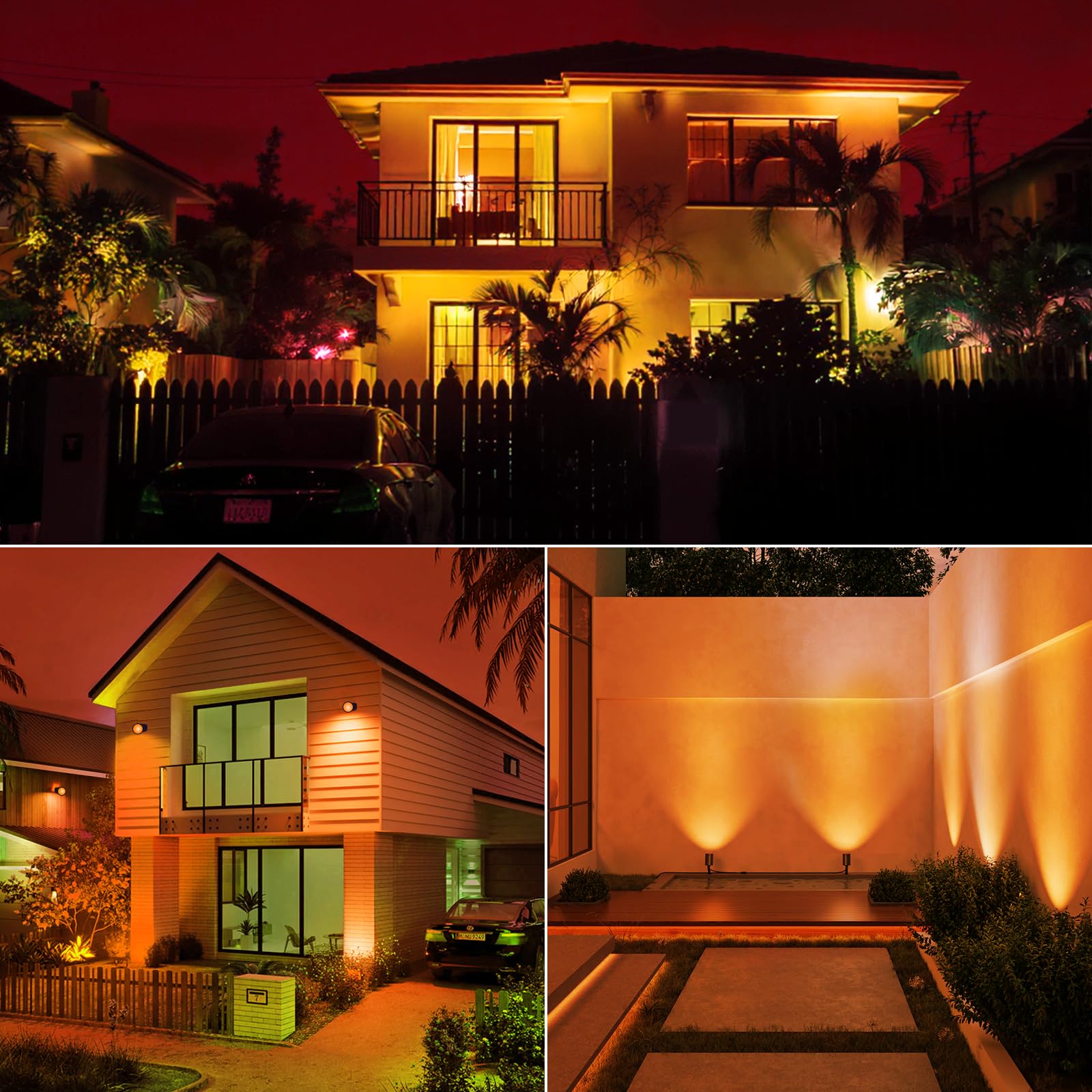 Dorillo MR16 Orange LED Light Bulbs, 6W (50W Equivalent), GU5.3 Bi-Pin, Non-Dimmable, 38° Beam, 6 Pack for Halloween