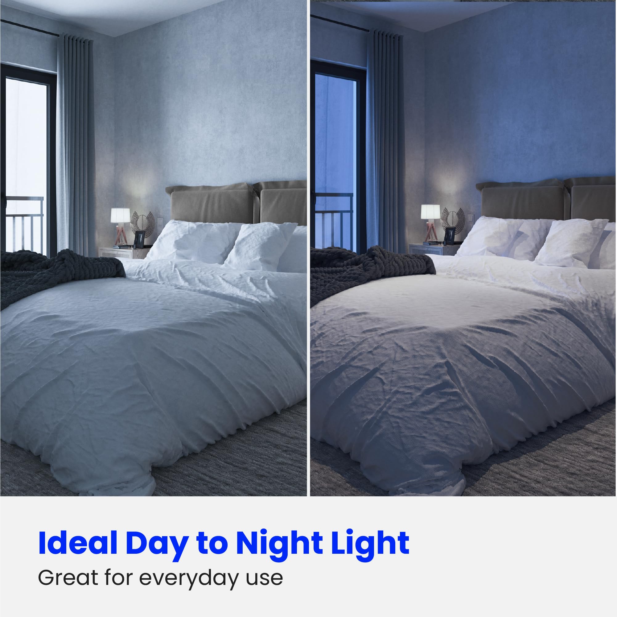 Feit Electric A19 Led Light Bulbs, 75W Equivalent, Non Dimmable, 1100 Lumens, E26 Standard Base, 5000K Daylight, 80 Cri, 10 Year