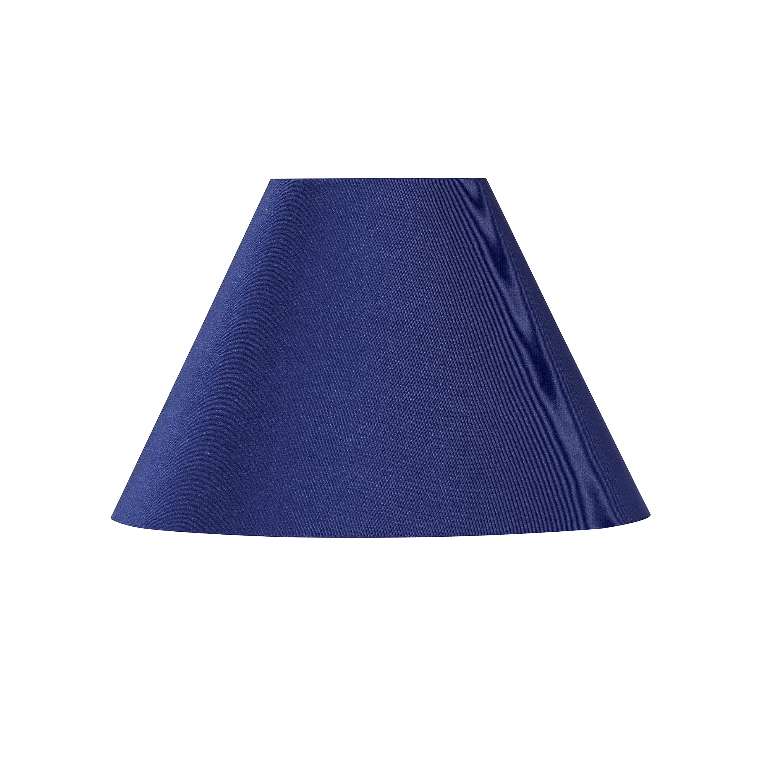 Aspen Creative 56033, Hardback Empire Transitional Uno Lamp Shade, Cobalt Blue, 4&quot; Top X 10&quot; Bottom X 7&quot; Slant, Slip Uno 33Mm