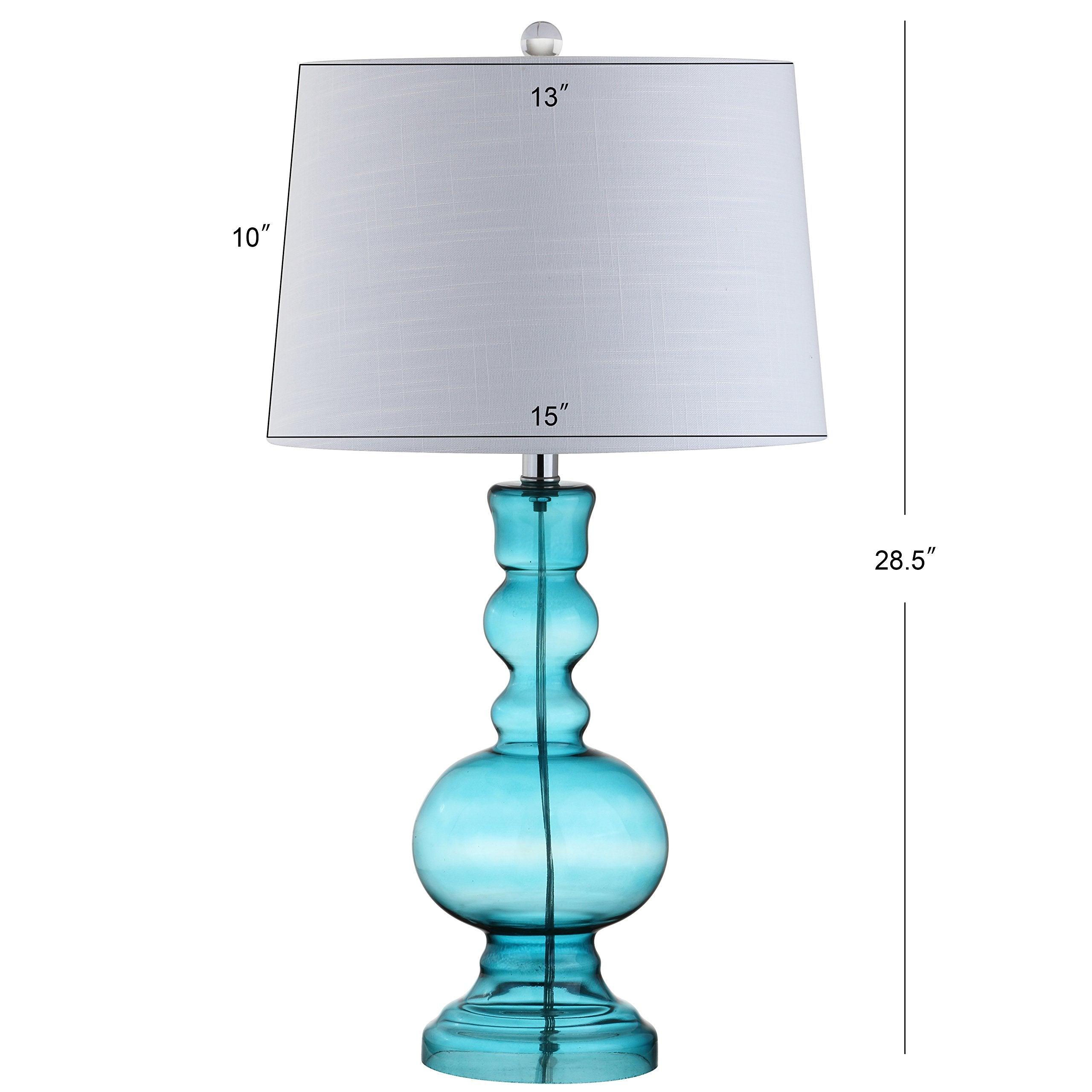Jonathan Y Jyl1061A-Set2 Set Of 2 Table Lamps Genie 28.5'' Glass Led Table Lamp Contemporary Transitional Bedside Desk Nightstan