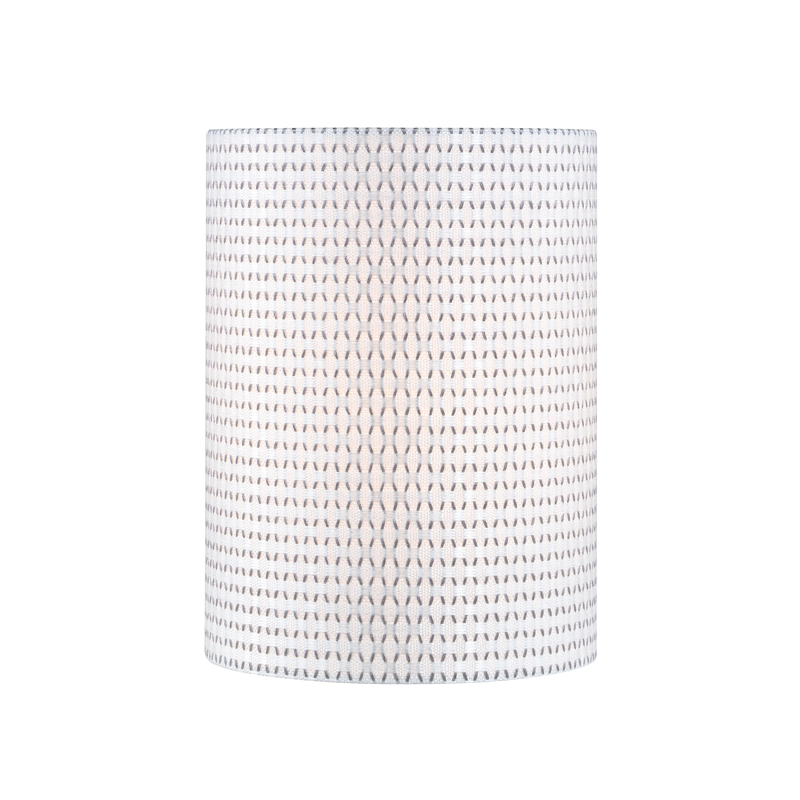 Aspen Creative 31615 Transitional Drum Shape Spider Construction Lamp Shade In White, (8&quot; X 8&quot; X 11&quot;)