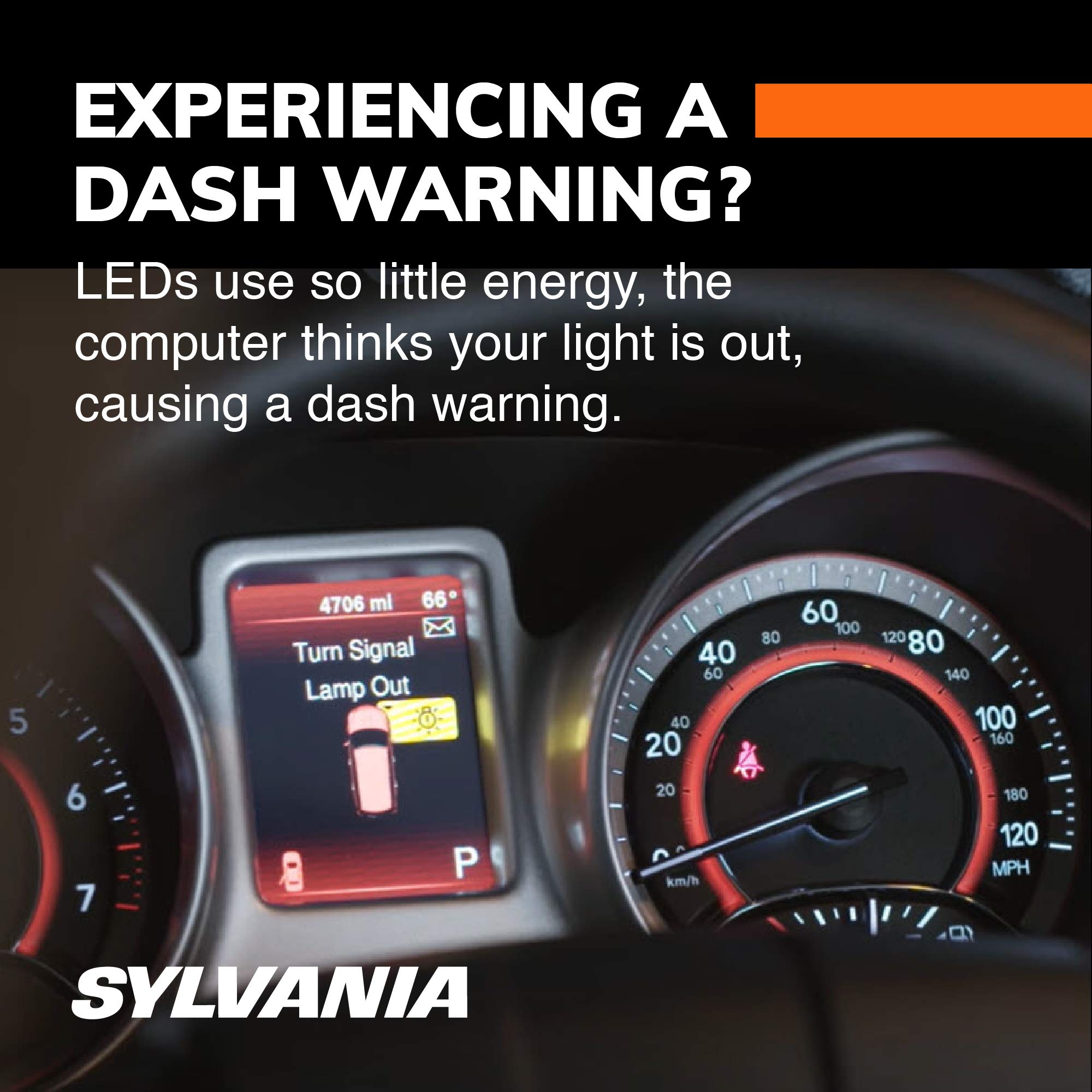 SYLVANIA - Load Equalizer 27 Watt (at 12.8V) - Turn Signal Load Equalizer for LED Light Bulbs, Corrects Hyper Flash & Bulb Out W