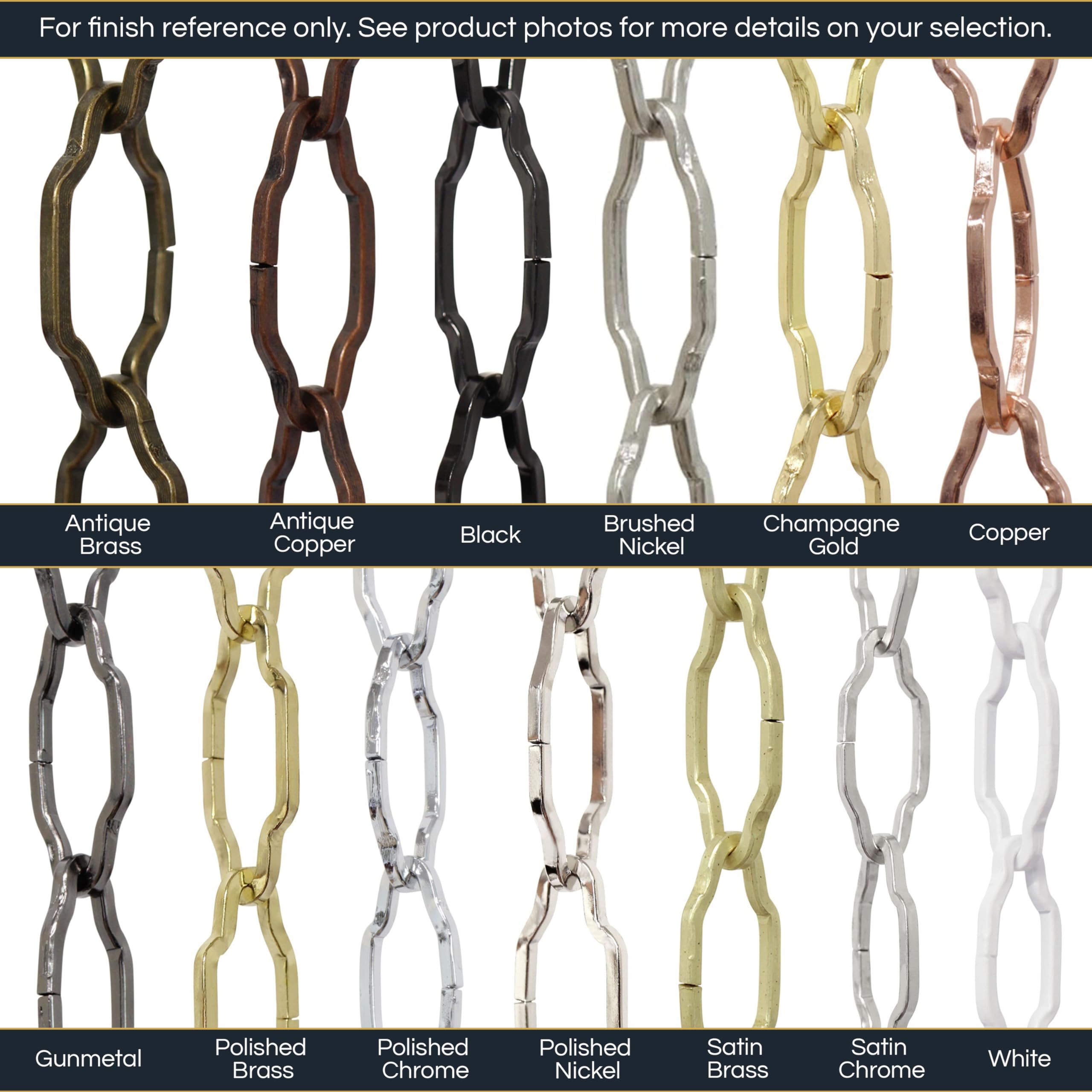 Rch Hardware Ch-S59-06-Ab-10 Steel Chandelier Chain, Antique Brass (10 Feet)