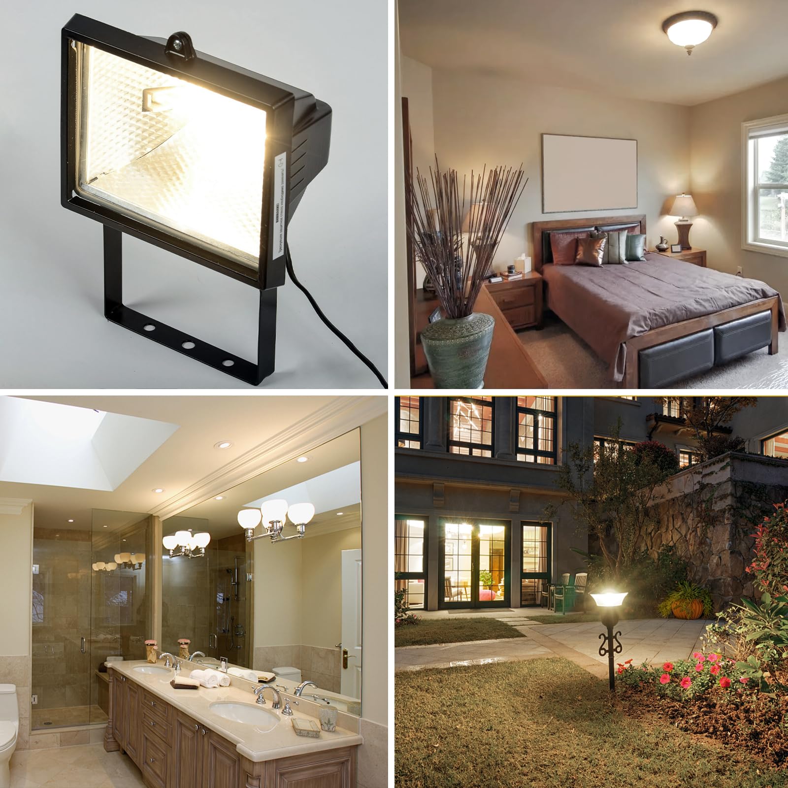 Lacnooe R7S LED Bulb 15W 1500 Lumen Dimmable Double Ended Floodlight 78mm Natural White 4000K Pack of 2