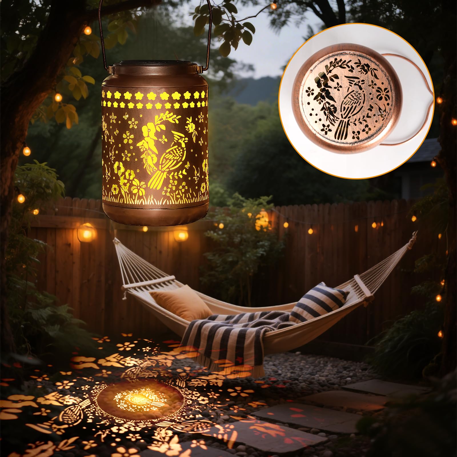 Cardinal Solar Lantern Outdoor Cardinal Decor Garden Decor Waterproof Light Hanging Solar Lights Yard Decor  Christmas Gifts  Gifts For Women  Gifts For Mom  Gifts For Grandma