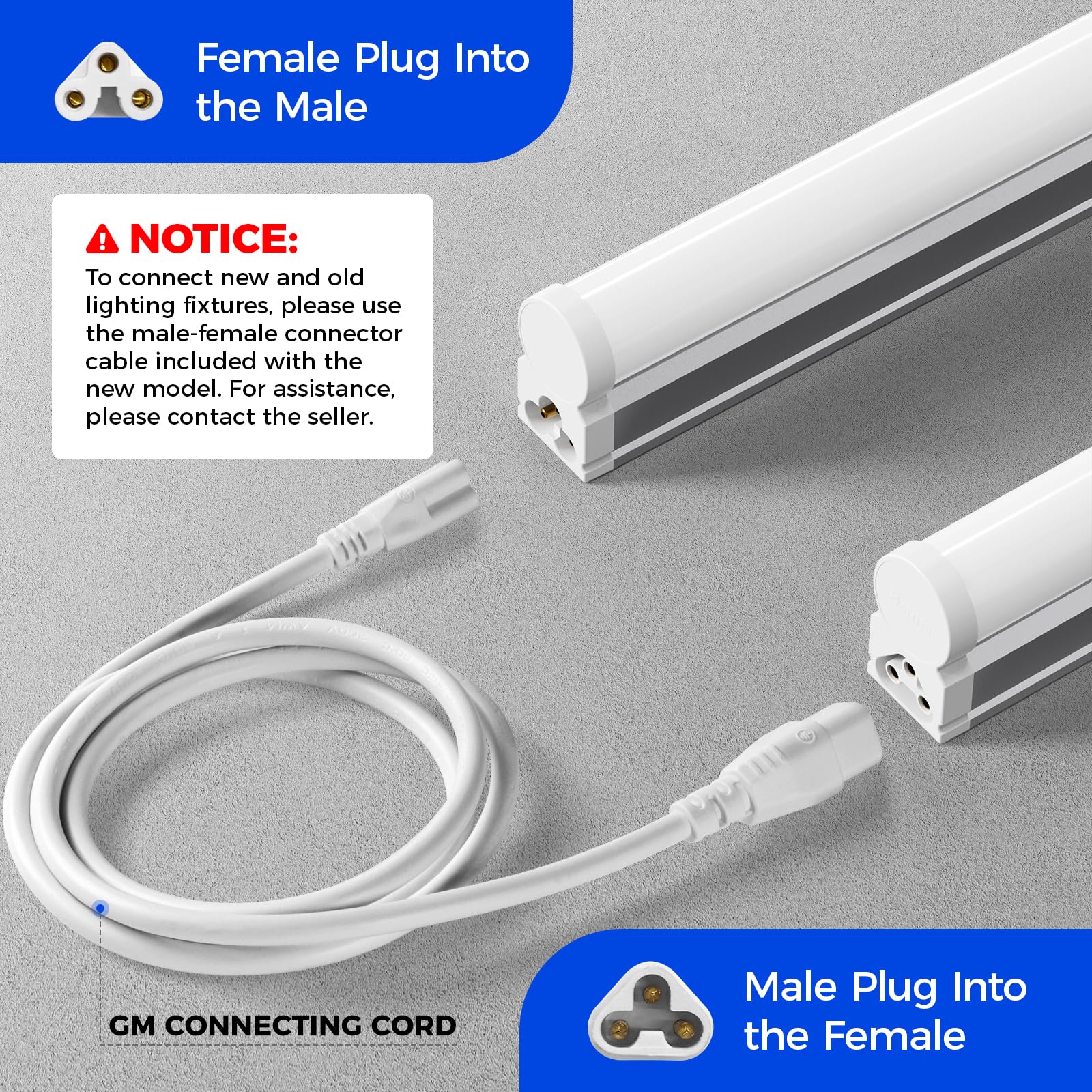 Barrina Led Shop Light 4Ft, 2200Lm, 4000K Cool White, T5 Led Fixture, Linkable Shop Light, Ceiling And Under Cabinet Light, Tube