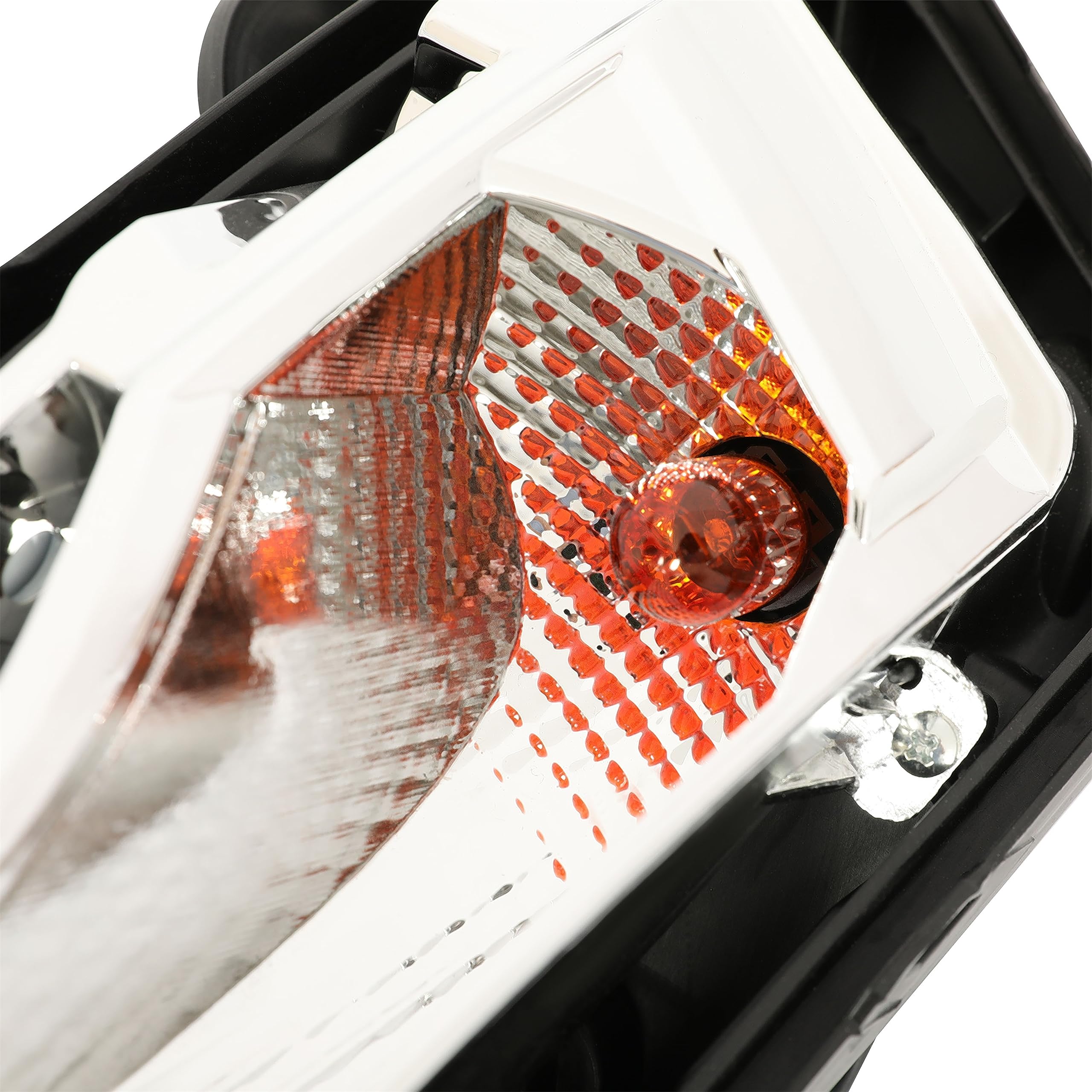 HECASA LH Turn Signal Light for 2019-2023 Chevy Malibu, Driver Side, Clear Lens, LED DRL, Plastic, Model VC-LYPL-174S-2