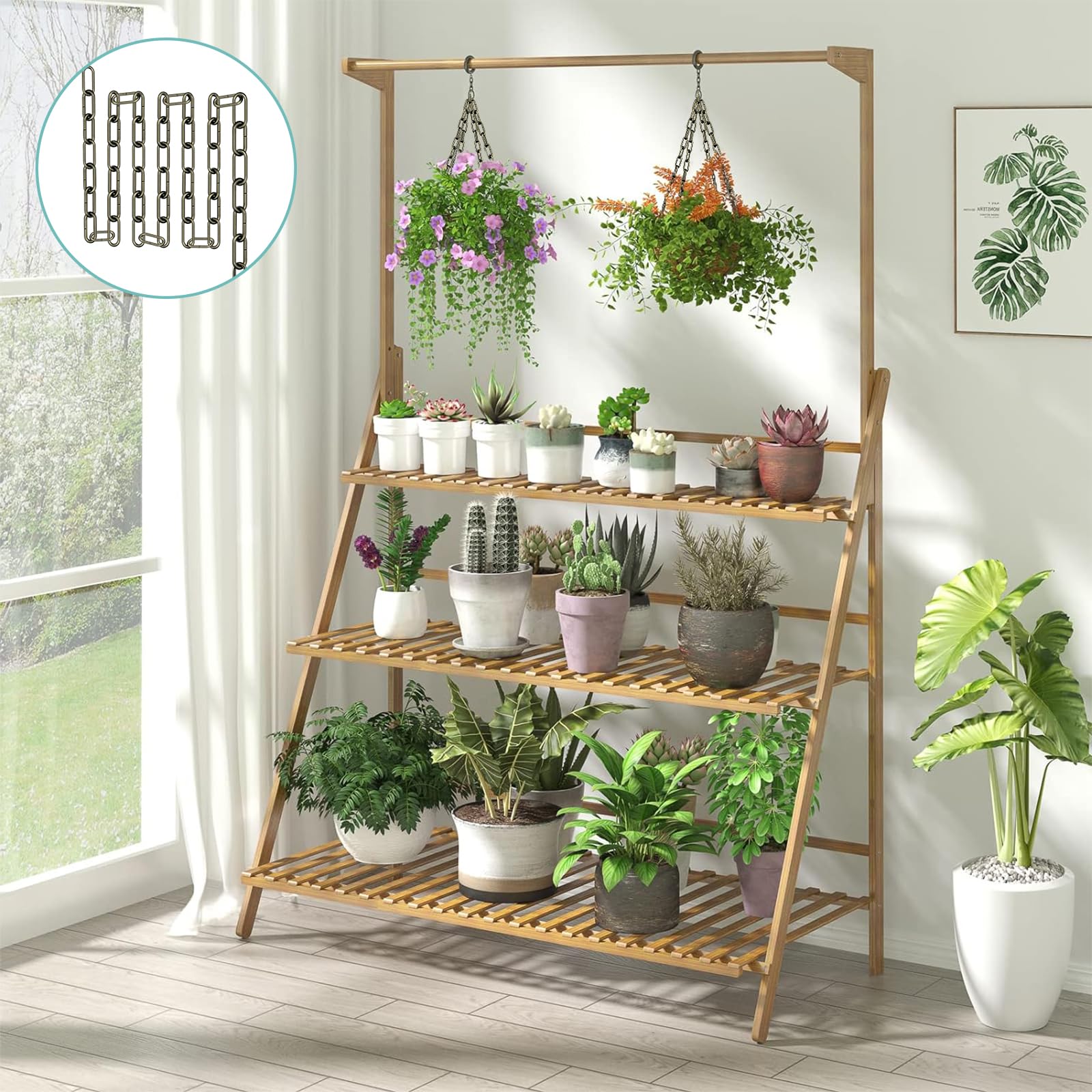 6 Feet Industrial Bronze Light Fixture Chain, Adjustable Metal Pendant Chandelier Chain Extension With Detachable Link, Maximum