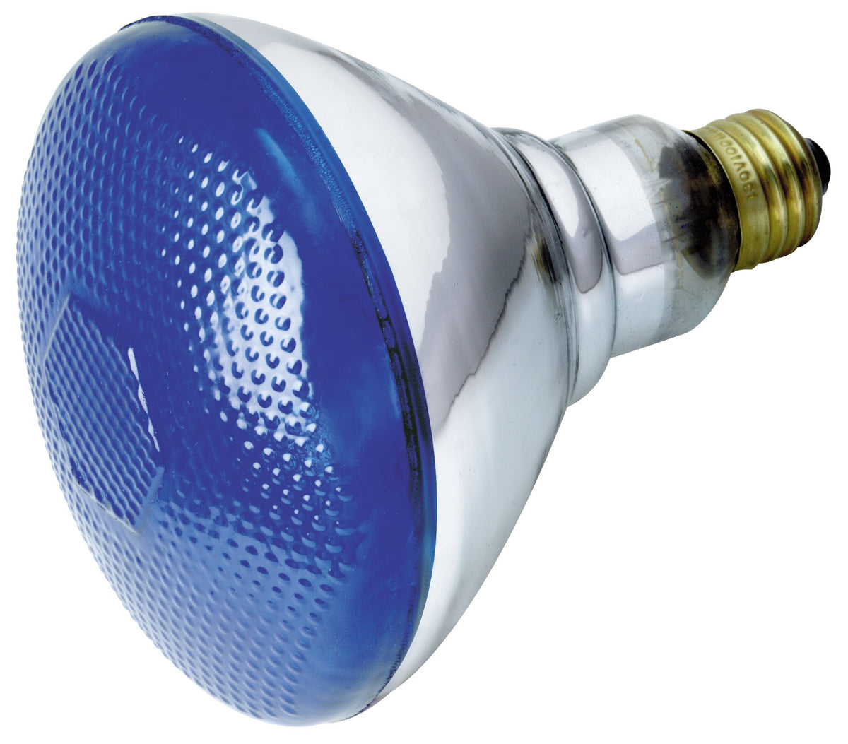 Satco S4428 100 Watt Br38 Incandescent 120 Volt Medium Base Light Bulb, Blue