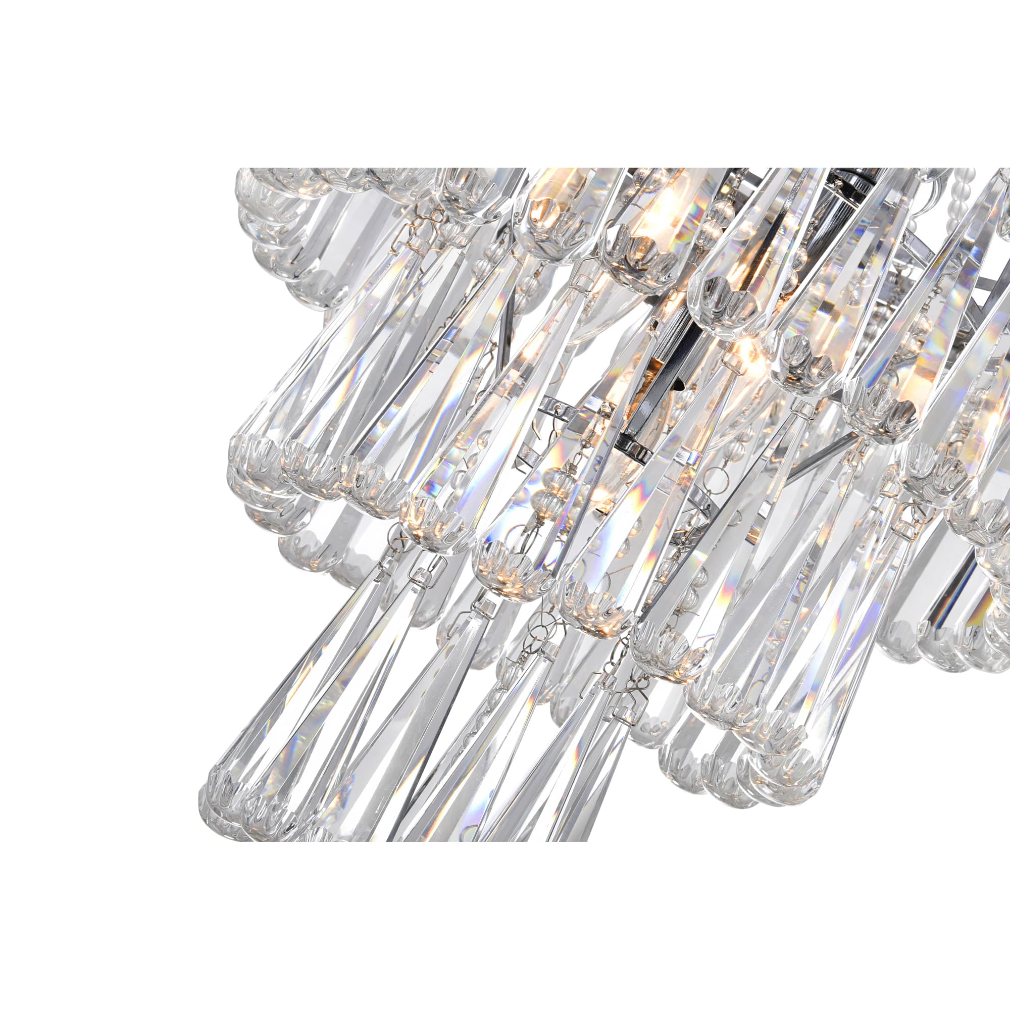 Cwi Lighting Vast 6-Light Chrome Chandelier - Modern Metal Design For Elegant Spaces