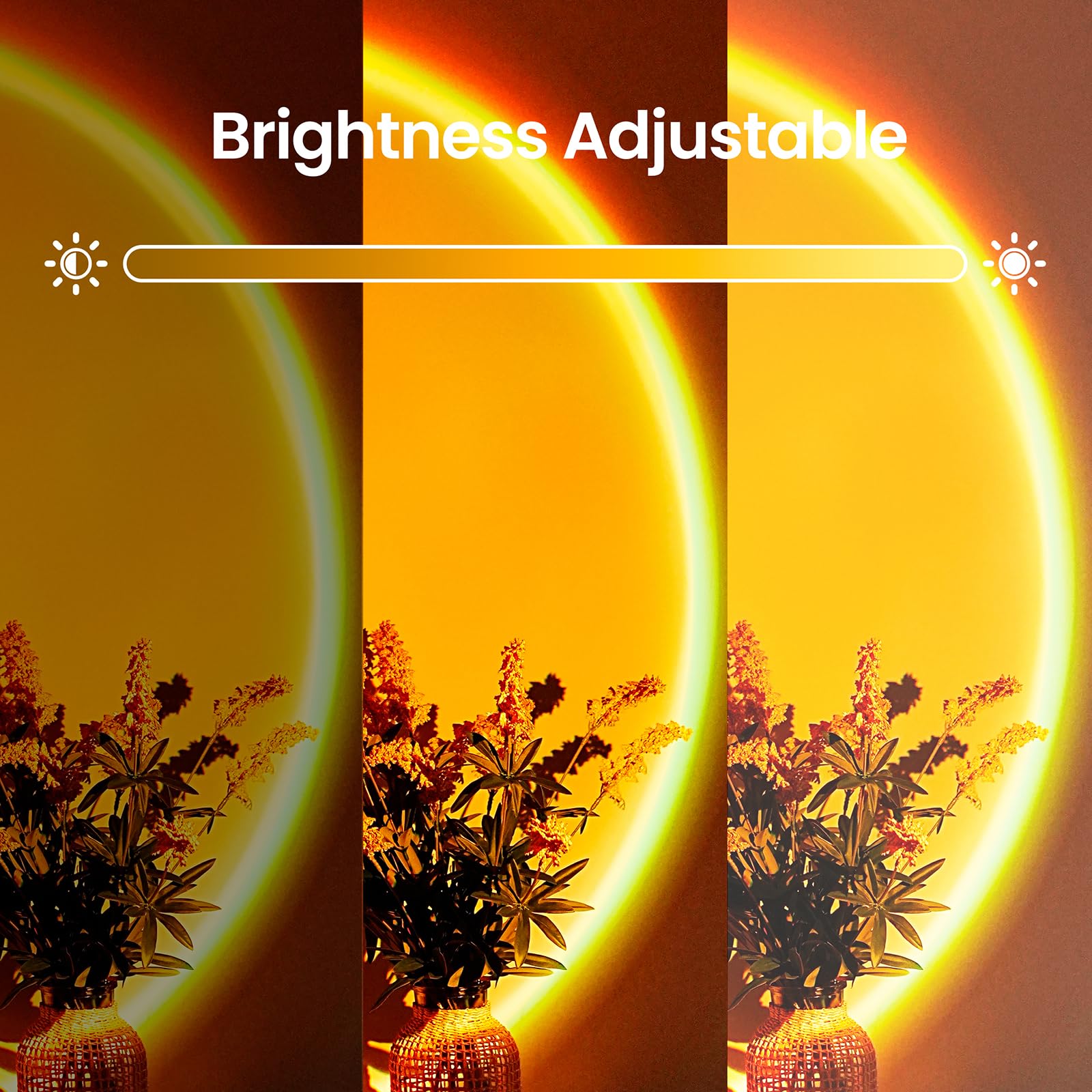 XEBKOR Sunset Projection Lamp with Remote/APP Control,Multi-Color LED ...