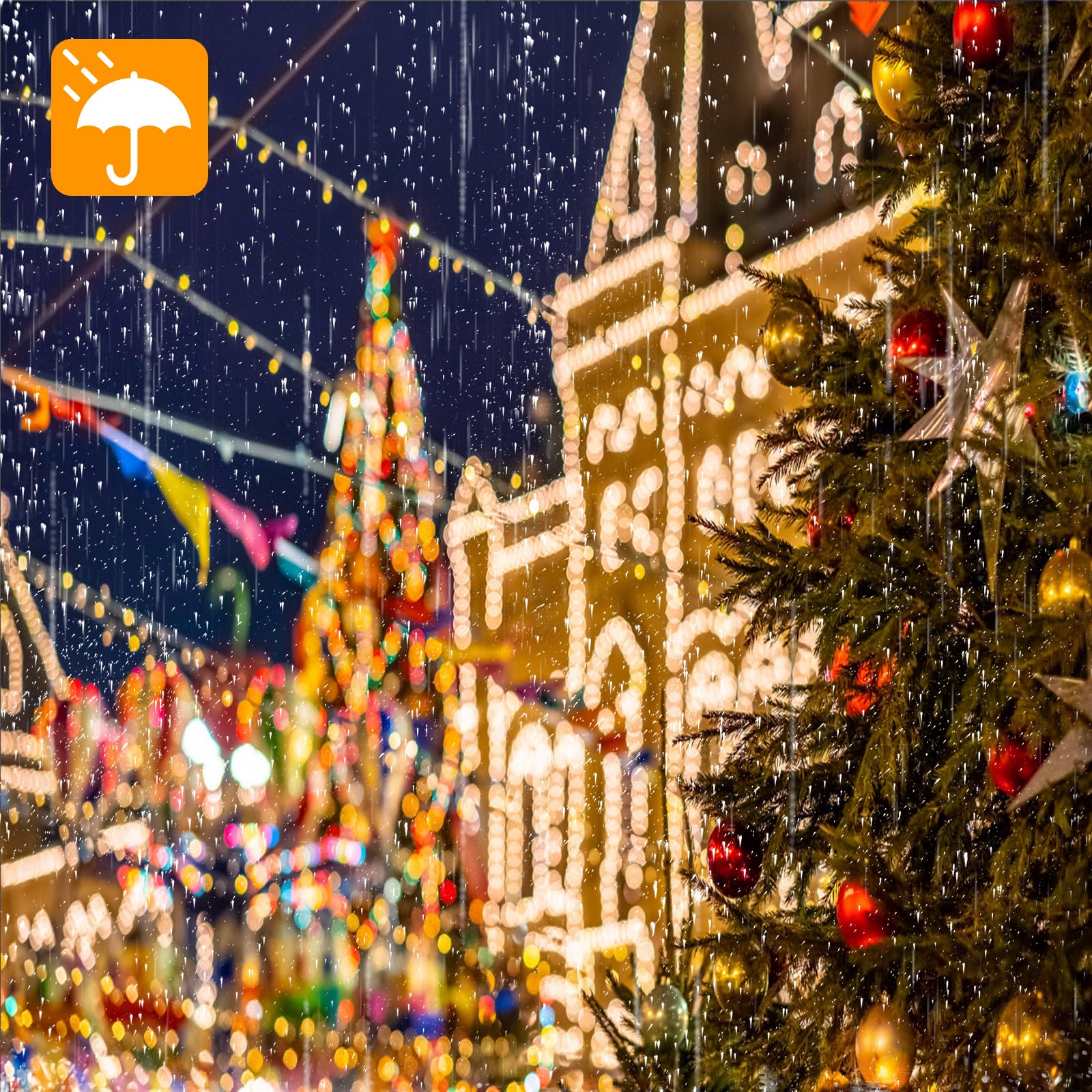 Varmepals 2 Pack 76Ft 200 Led Warm White String Lights Outdoor Indoor With Remote,Waterproof Plug In Fairy Lights For Easter Val