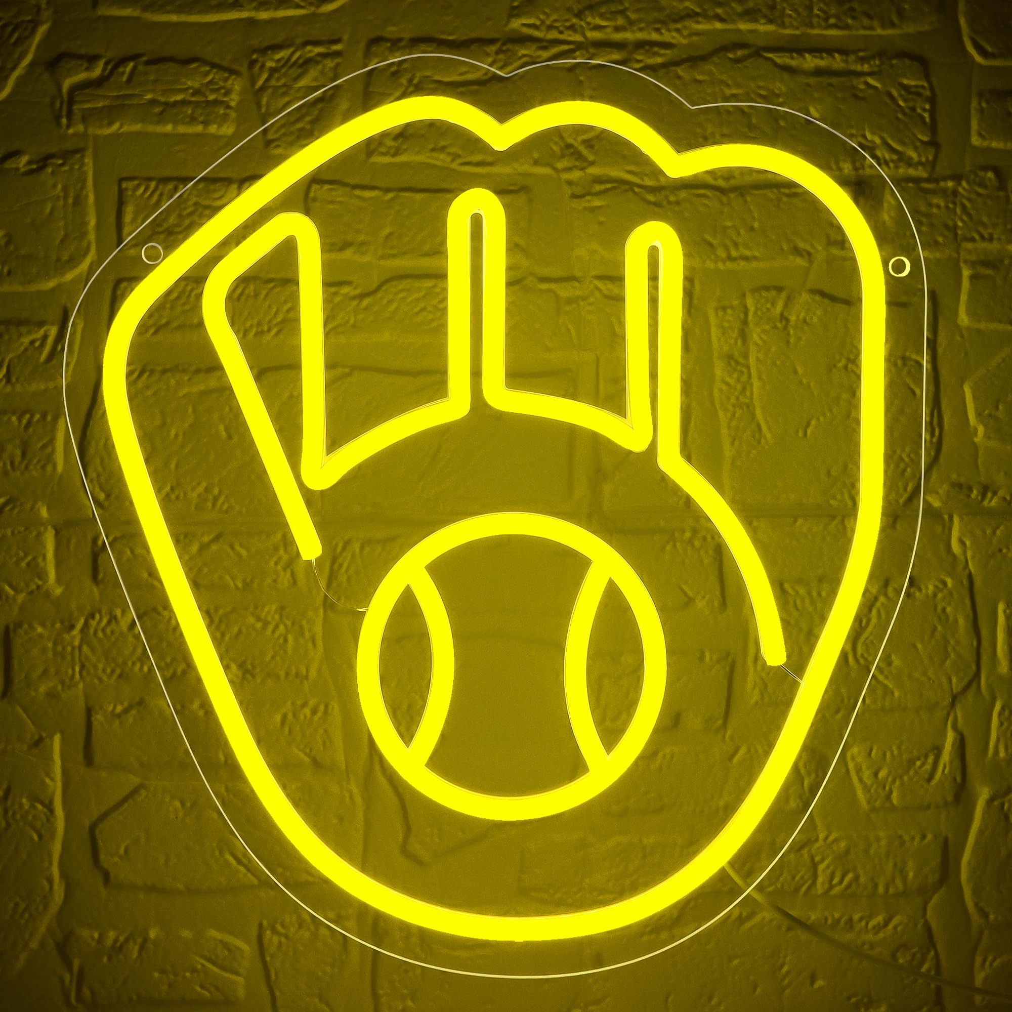 Baseball Neon Sign For Wall Decor Milwa Team Neon Light For Man Cave Brewer Led Sign For Bedroom Birthday Gifts For Baseball Fans 5V Usb Powered Size13.5 * 12.6In(Zyld265)