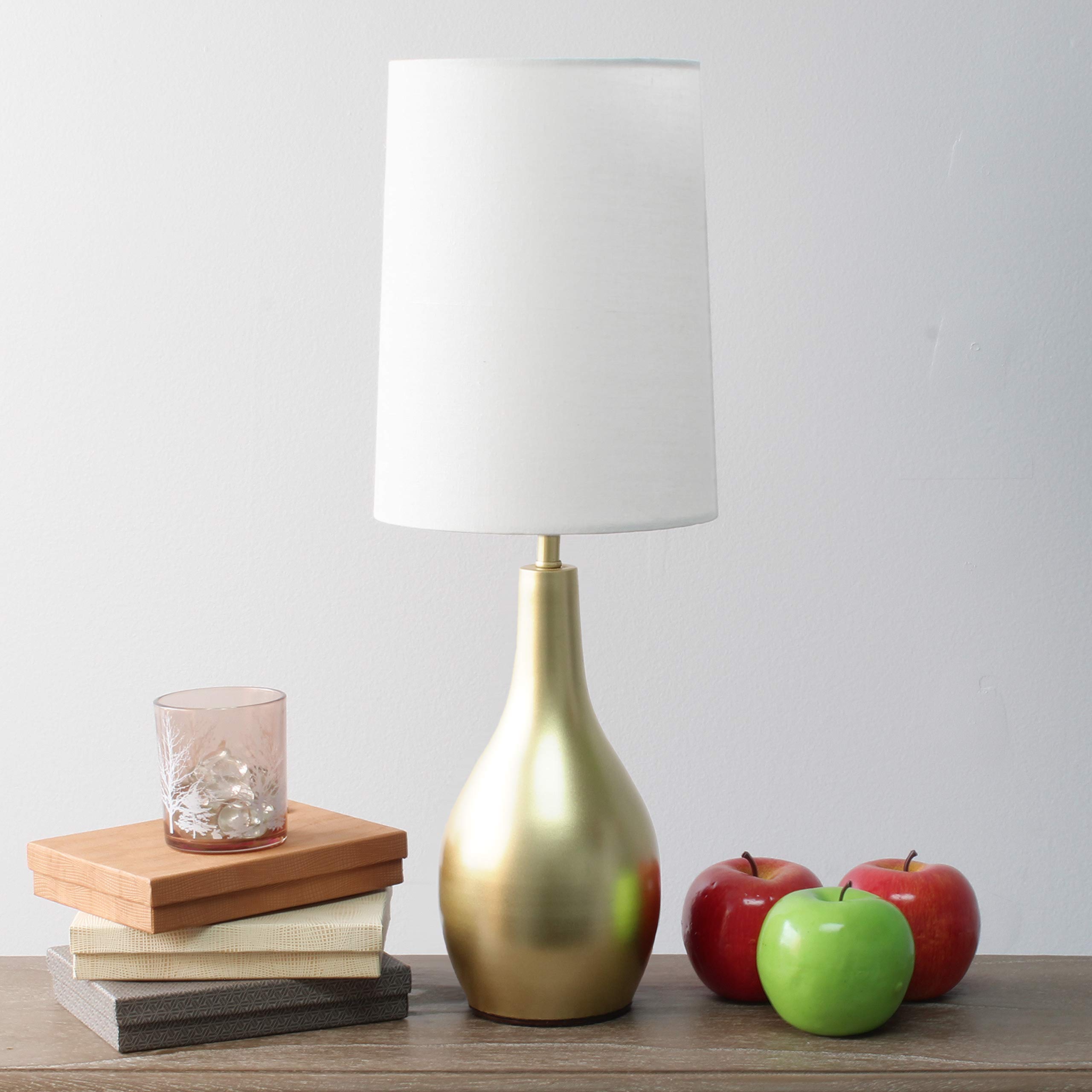 Simple Designs Lt3303-Gld Tear Drop Table Lamp, Gold