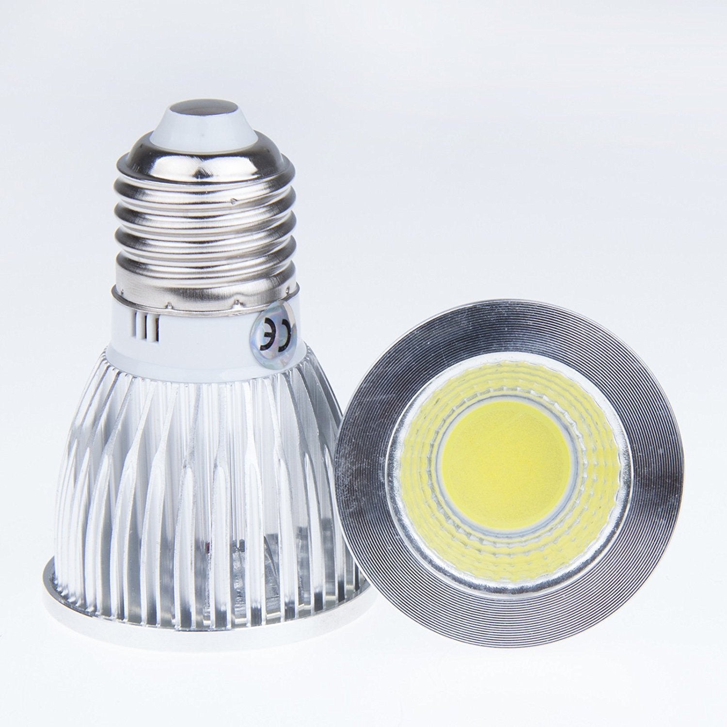 CTKcom 5W LED COB Spotlight Bulb - 4 Pack, Cool White, 60° Flood, 6000K, E26 Base, 50W Halogen Equivalent