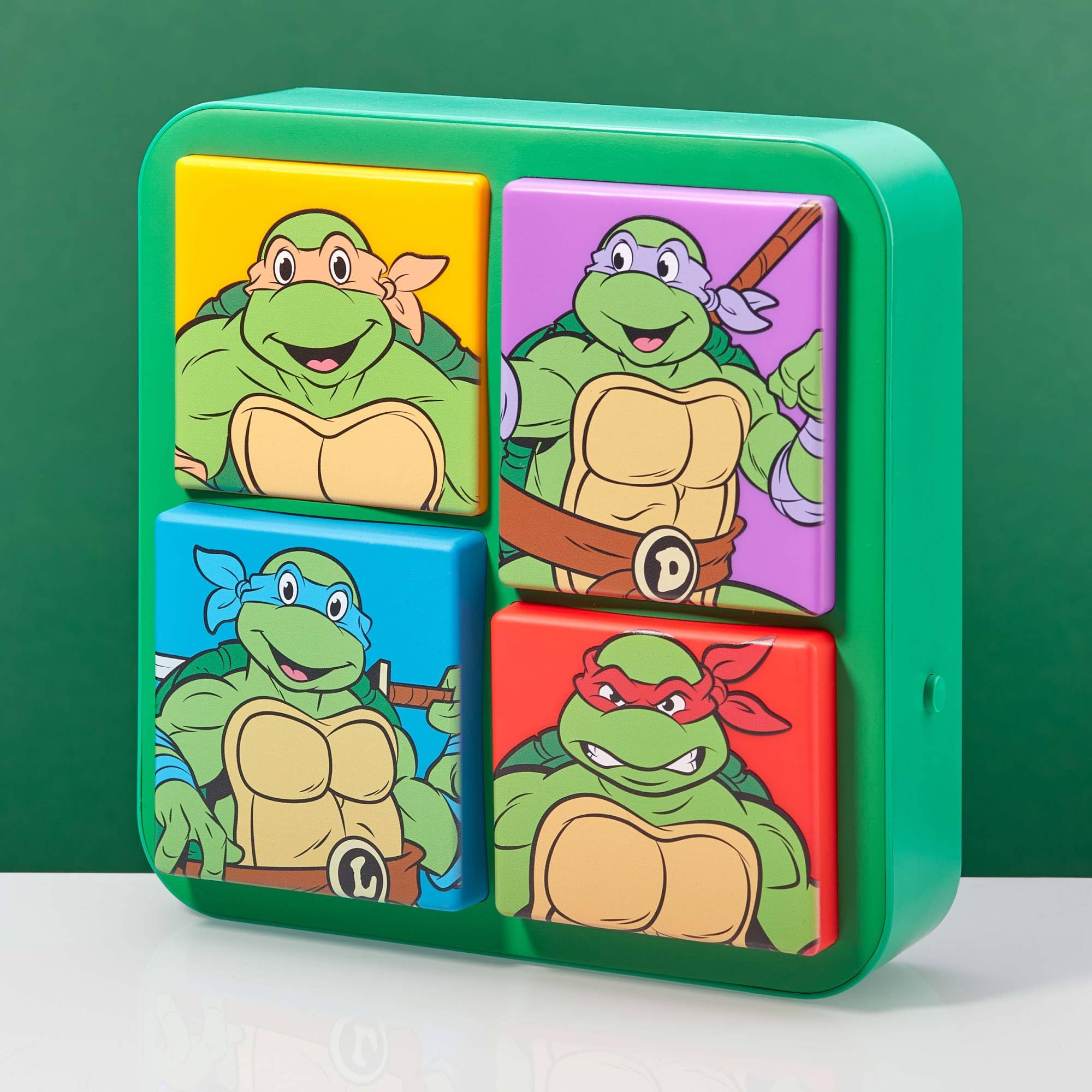 Numskull TMNT 3D Logo Desk Lamp - Plastic Wall Light for Bedroom, Office, Home - Official Teenage Mutant Ninja Turtles Merchandise