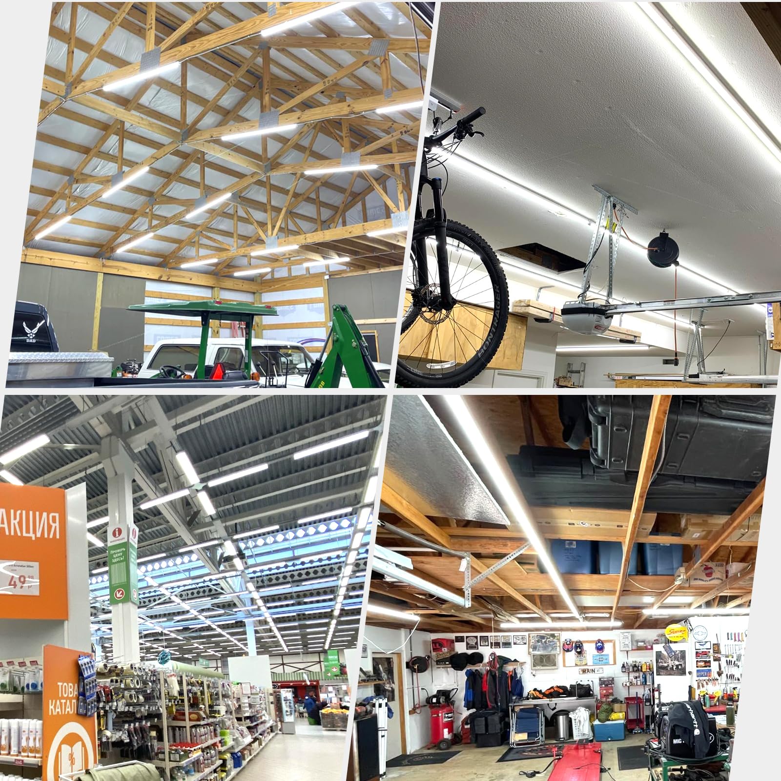 12 Pack, 4Ft Led T8 Type A+B Tube Lights, 28W(80W Equivalent), 4000Lm, 6000K, Frosted Cover, Single Or Double End Powered, Plug