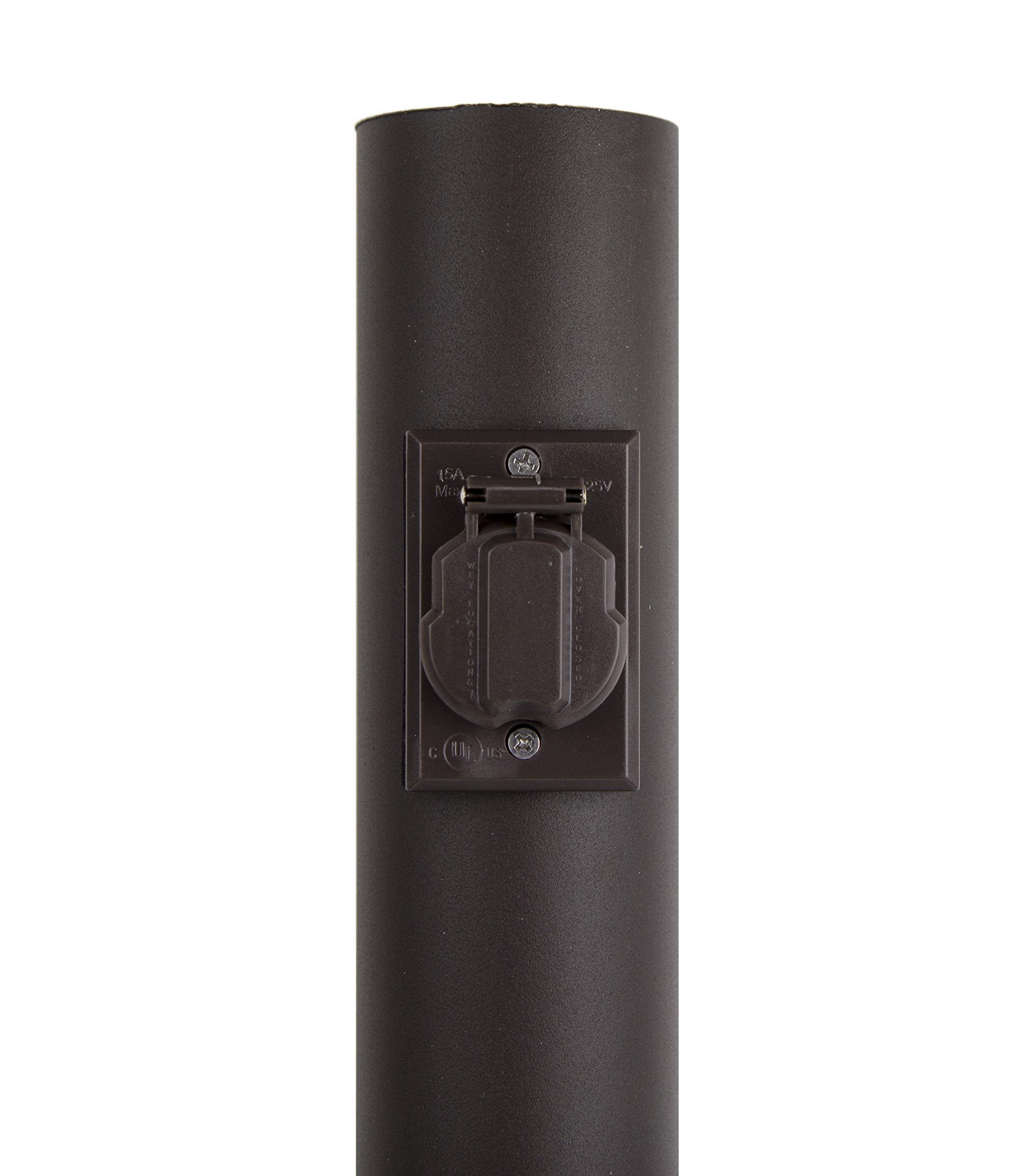 Solus SCO-338Z Outdoor Electrical Outlet, Weather Resistant, Energy Saving, Bronze, Pack of 1
