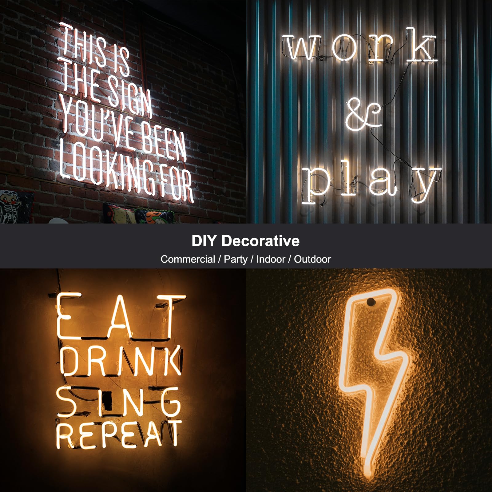 Bunacet Outdoor Led Strip Lights, Ip67 Waterproof Tunable Warm White Lights 3000K-6500K 52Ft-2Rolls, Rf Remote Control With 24V