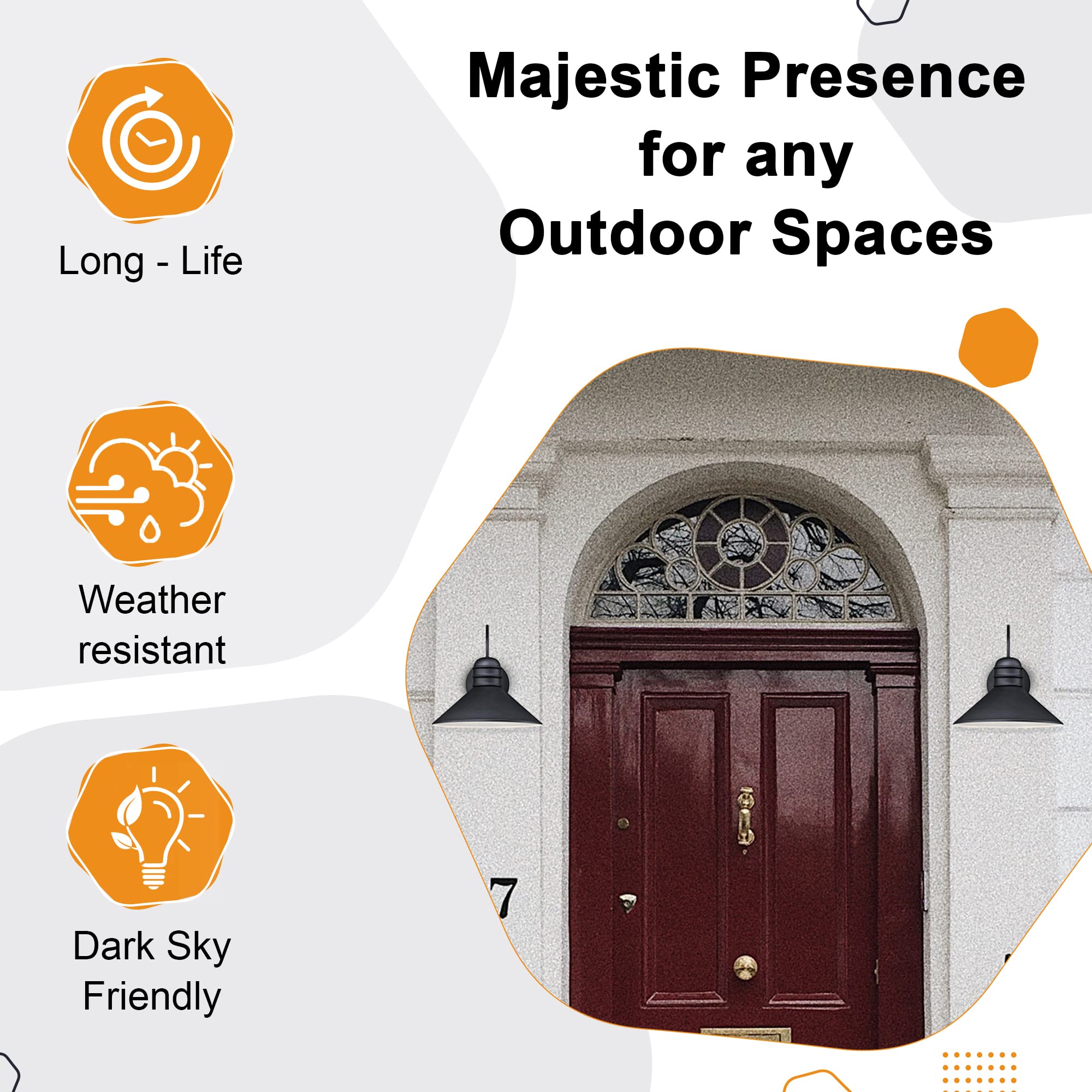 Ciata One-Light Outdoor Wall Lantern, Textured Black Finish, Dark Sky Friendly, Alloy Steel