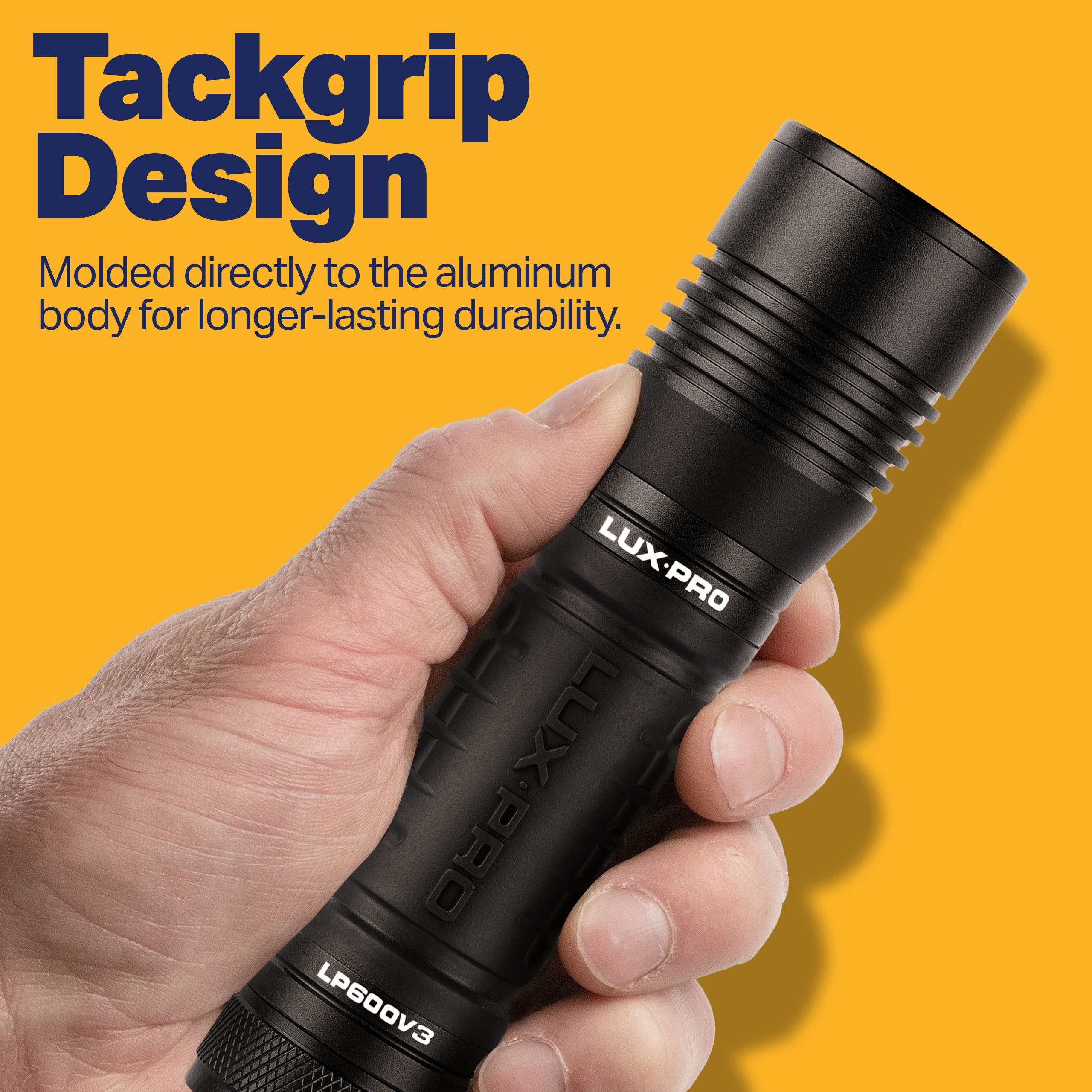 Luxpro Bright 550 Lumen Led Handheld Flashlight - Features Ergonomic Handle And Aircraft-Grade Aluminum - Pocket-Sized Camping A
