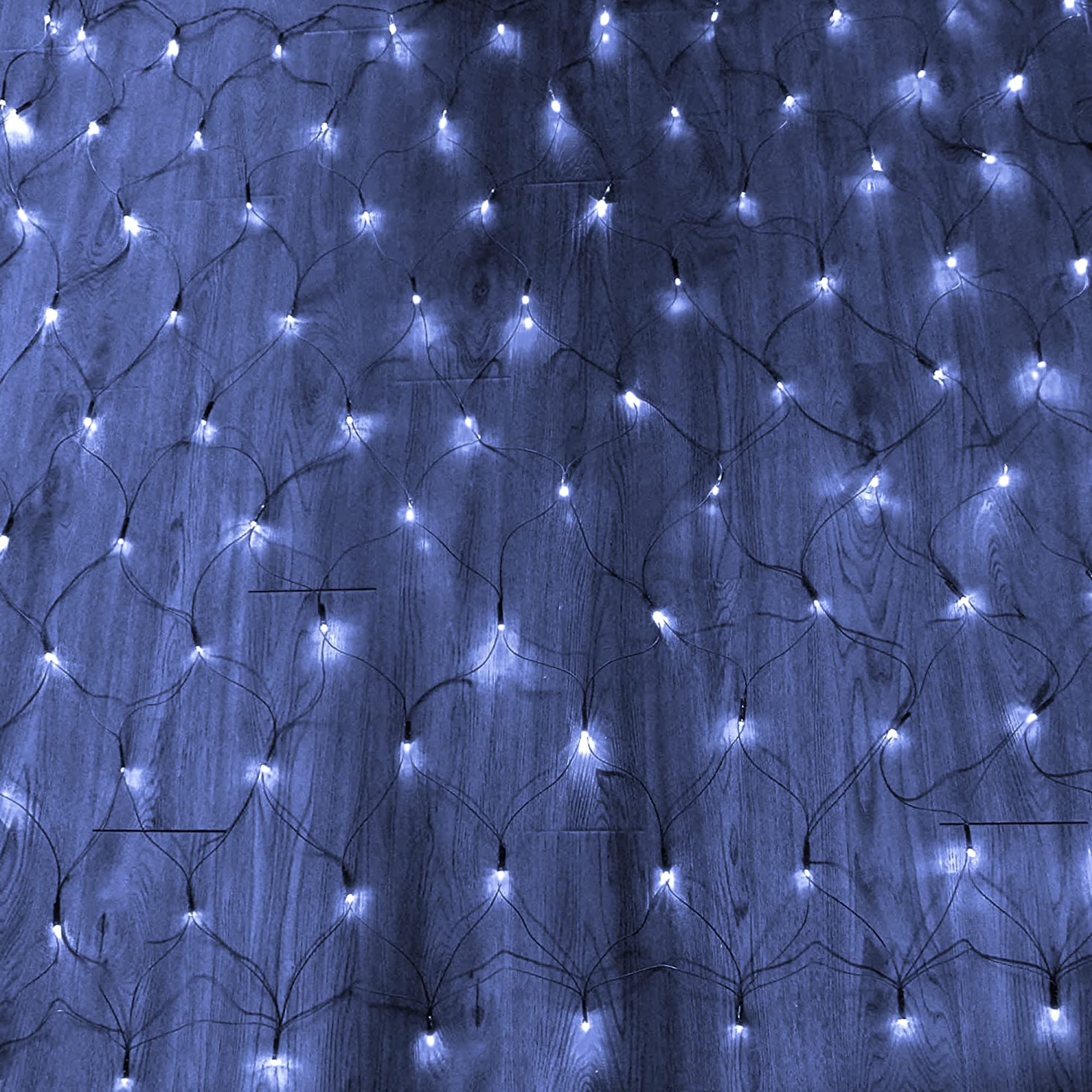 Dazzle Bright Christmas Net Lights, 360 Led 12Ft X 5 Ft Green Wire Waterproof Connectable String Lights With 8 Modes, Christmas