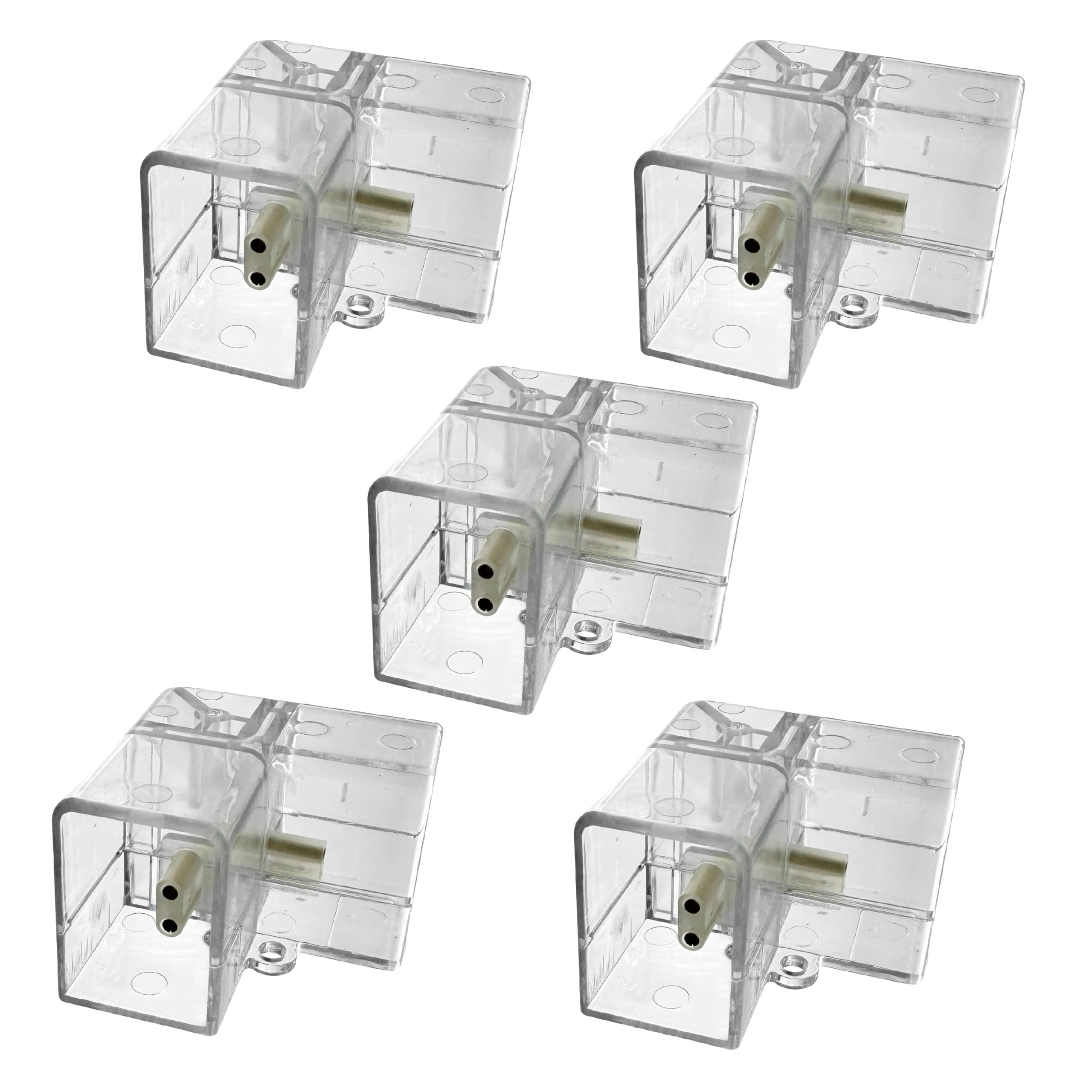 5 Pack Hexagon Garage Light Connectors 90 L-Connector 2 Pin 2 Way Led Garage Tube Copper Pin Diy Hexagon Light Accessories Replacement/Spare For Honeycomb Lighting Systems (5 Pack L Connector)