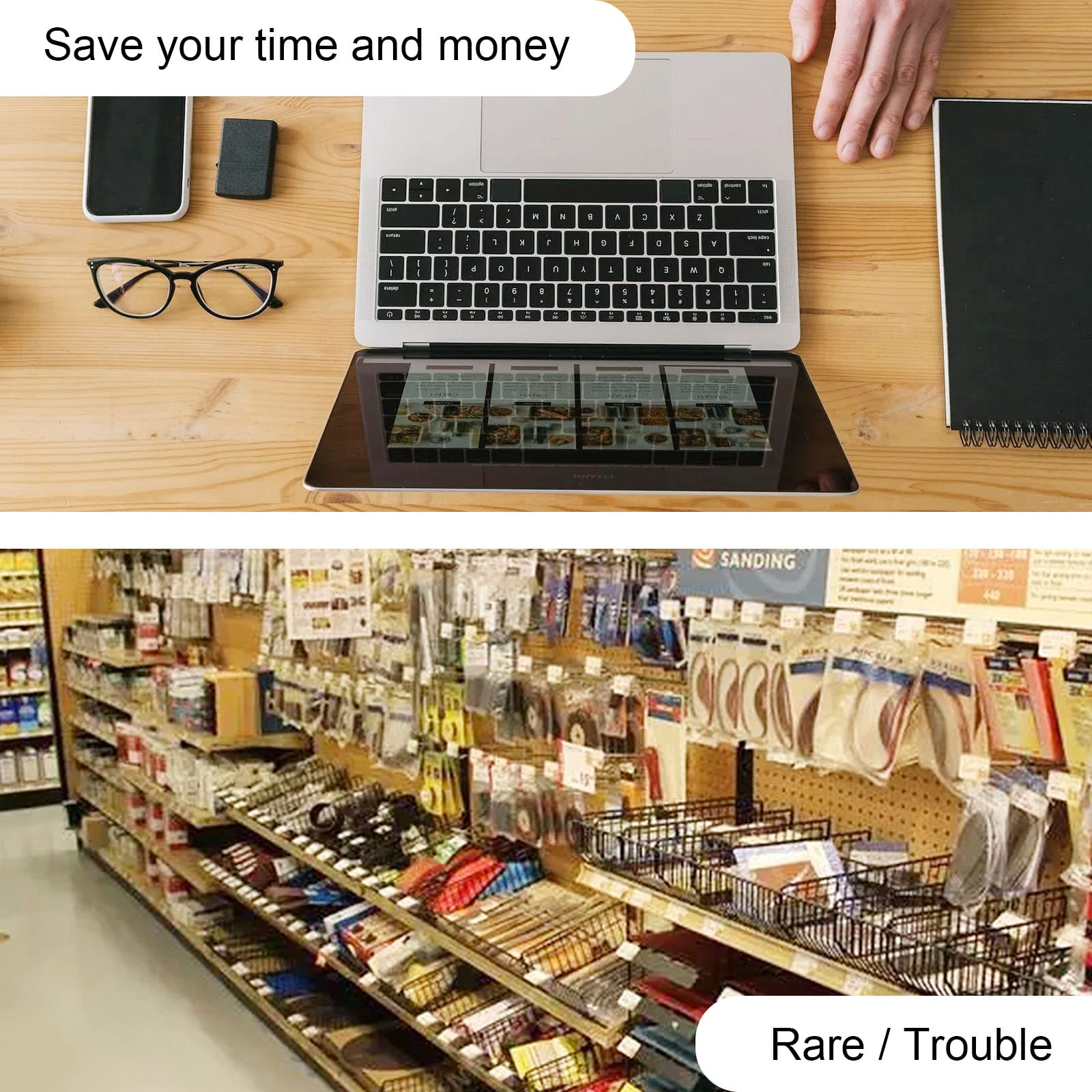 Visther 40W Oven Light Bulb G45, Dimmable Clear Glass, 2-Pack, High Temp For Oven & Microwave