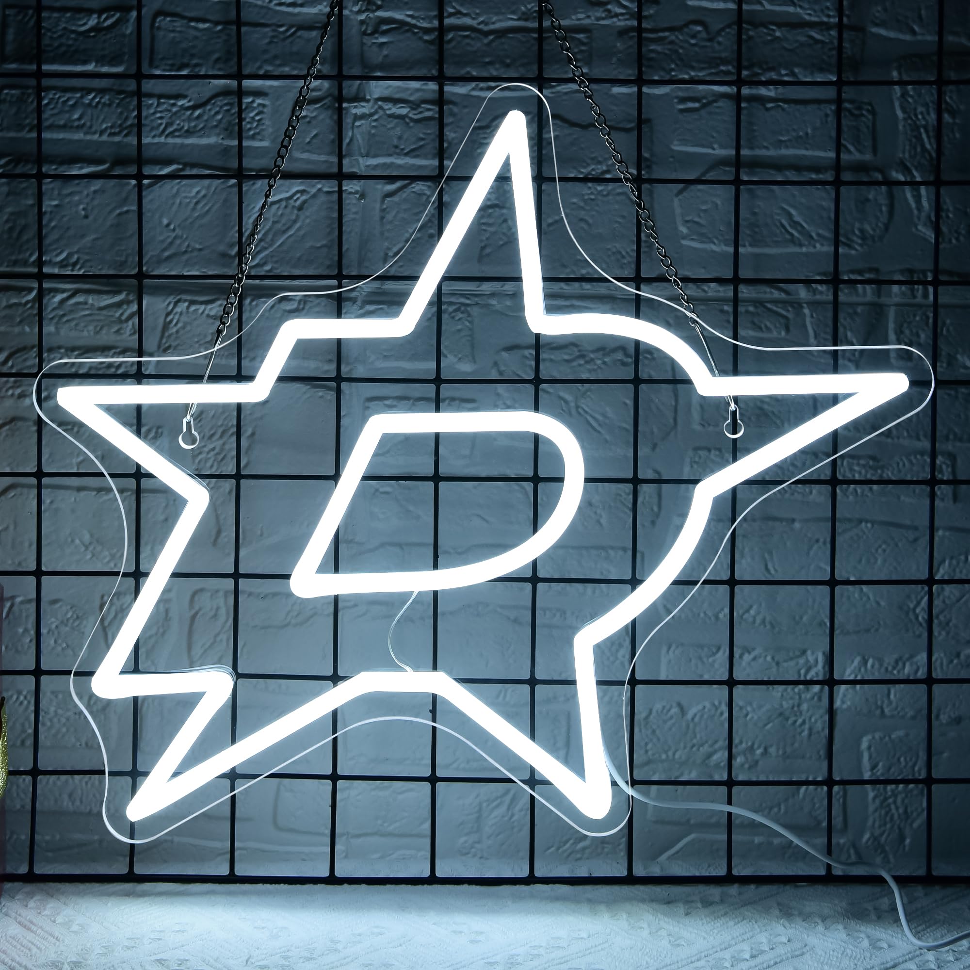 FTMGGDG Ice Hockey Neon Sign LED Light, 16.5x14.2 inches, Dallas, Model FMXD600