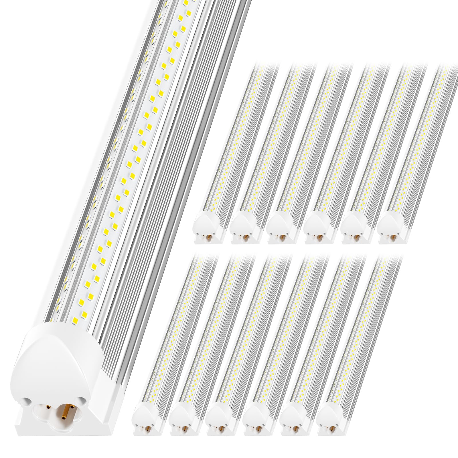 Onlylux 4Ft Led Shop Light - 6000K 50W, 7500Lm Linkable Ceiling Fixture With On