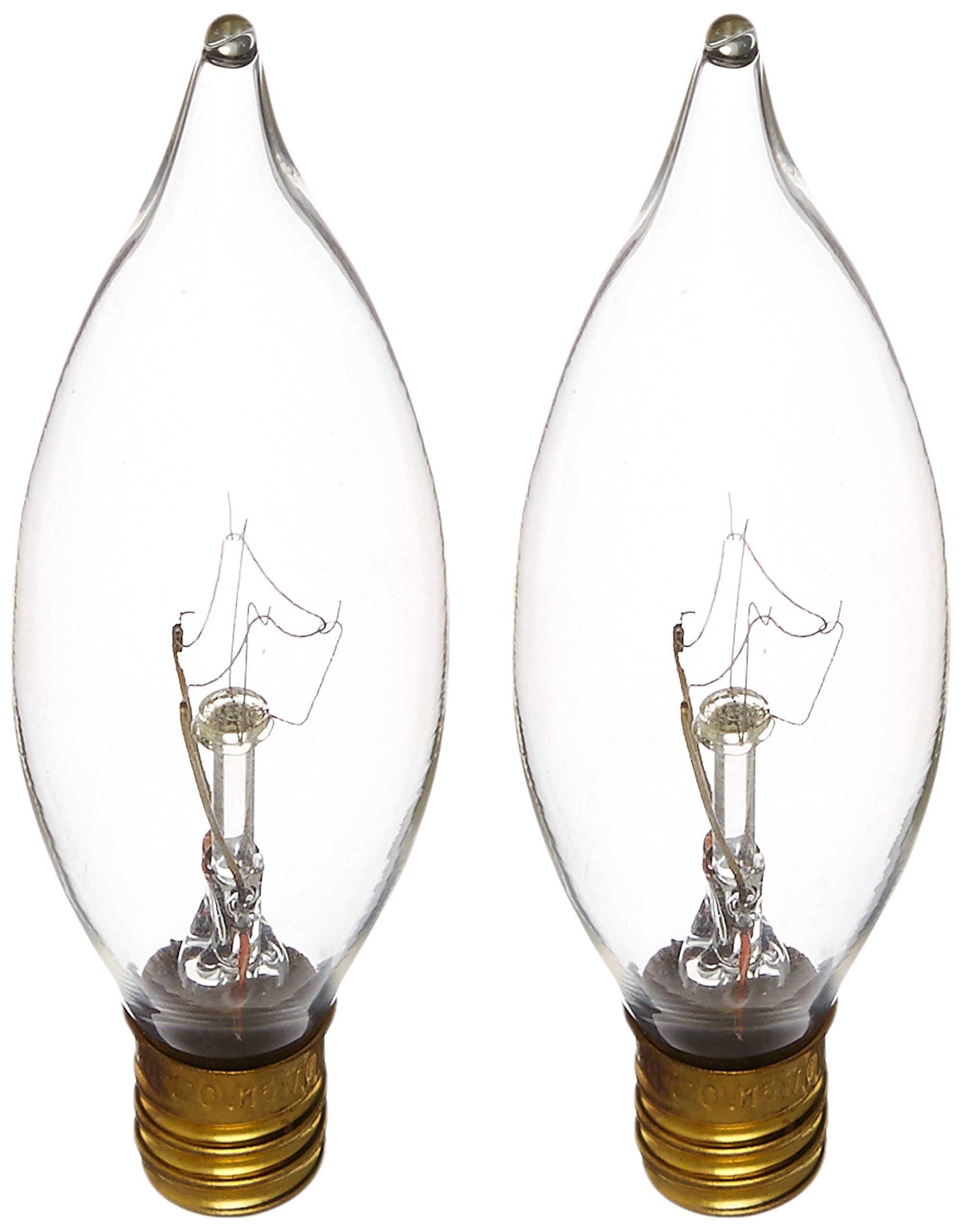 Satco S3773 120V Candelabra Base Clear Glass Light Bulb - Pack of 1