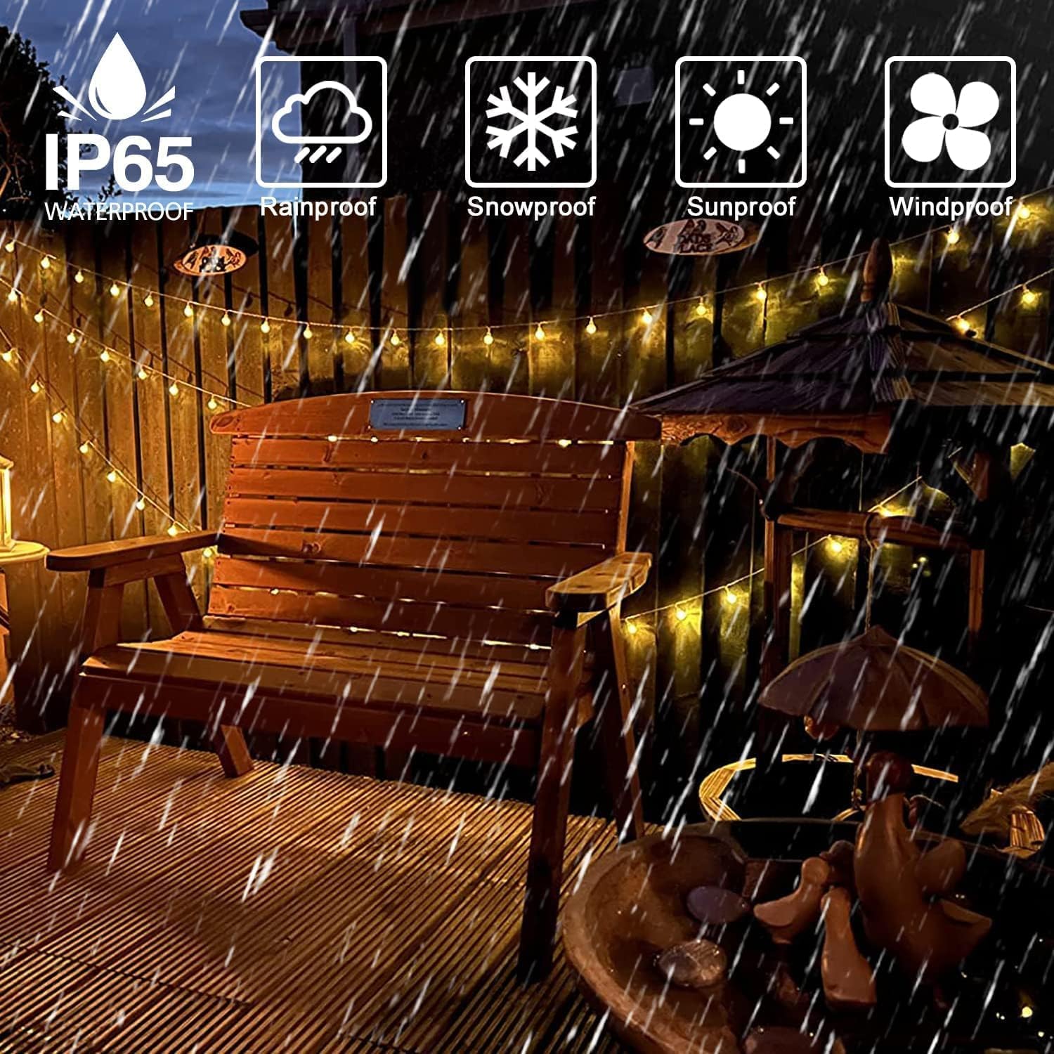 Bailongju Globe String Lights 115 Feet 200 Led,Plug In Fairy String Lights With Remote Timer Extendable, 8 Modes Indoor Outdoor