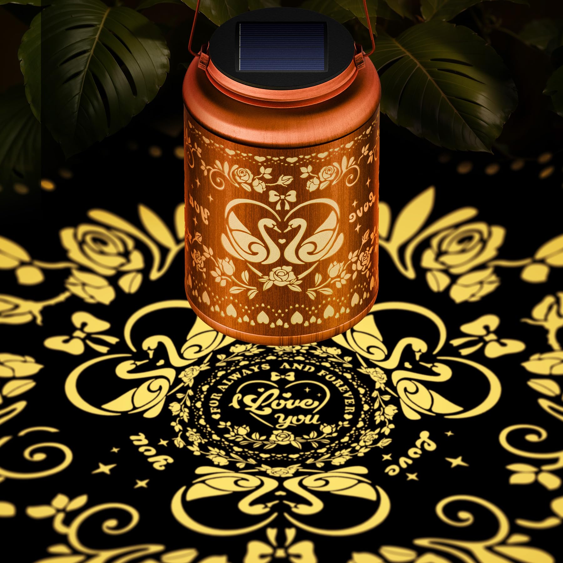 Christmas Stocking Stuffers for Women Solar Lanterns Outdoor Waterproof Decorative Light for Garden Patio Yard Unique Romantic V