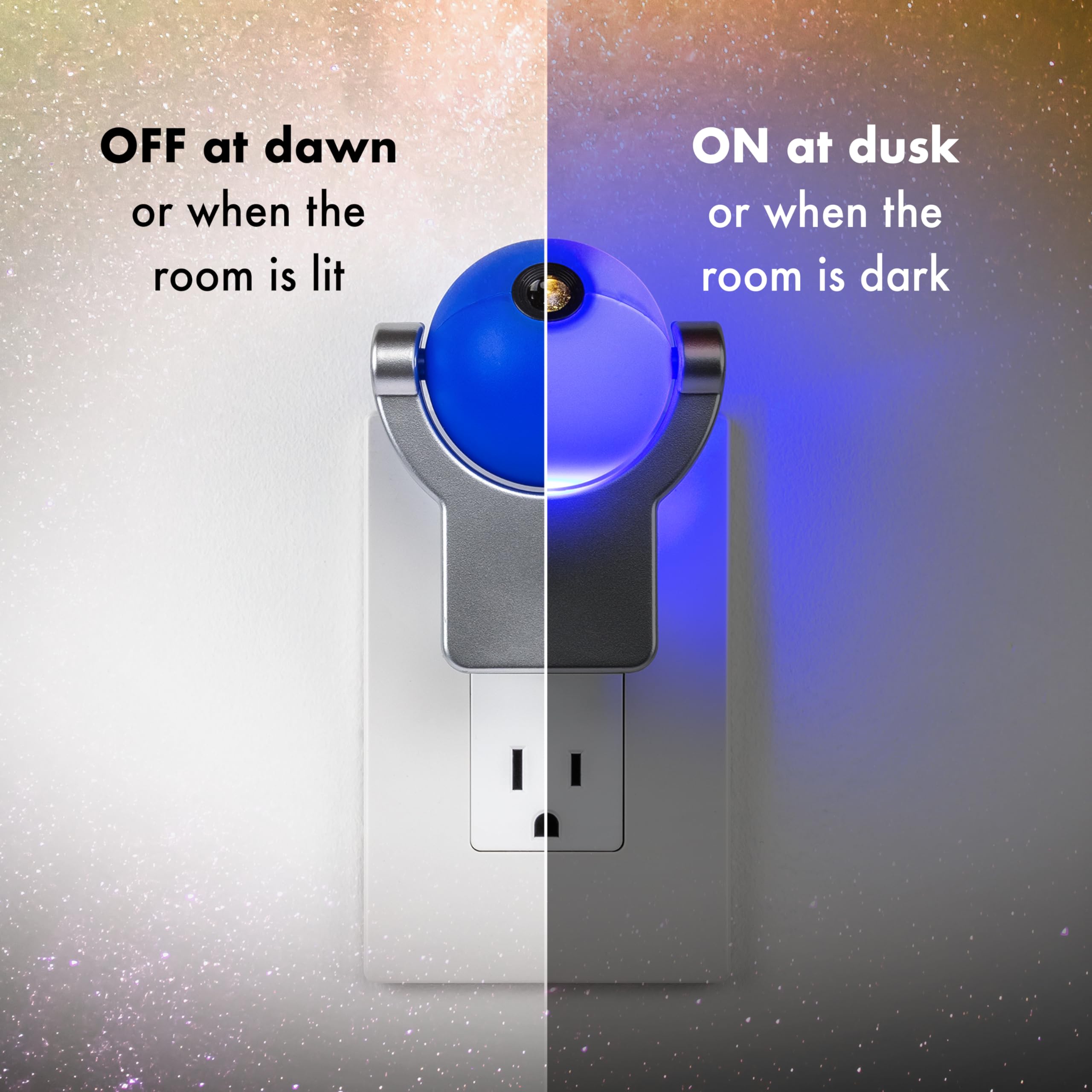 Projectables LED Solar System Night Light Projector, Dusk-To-Dawn Sensor, Auto On/Off, Galaxy Projector Planets Ideal for Childr