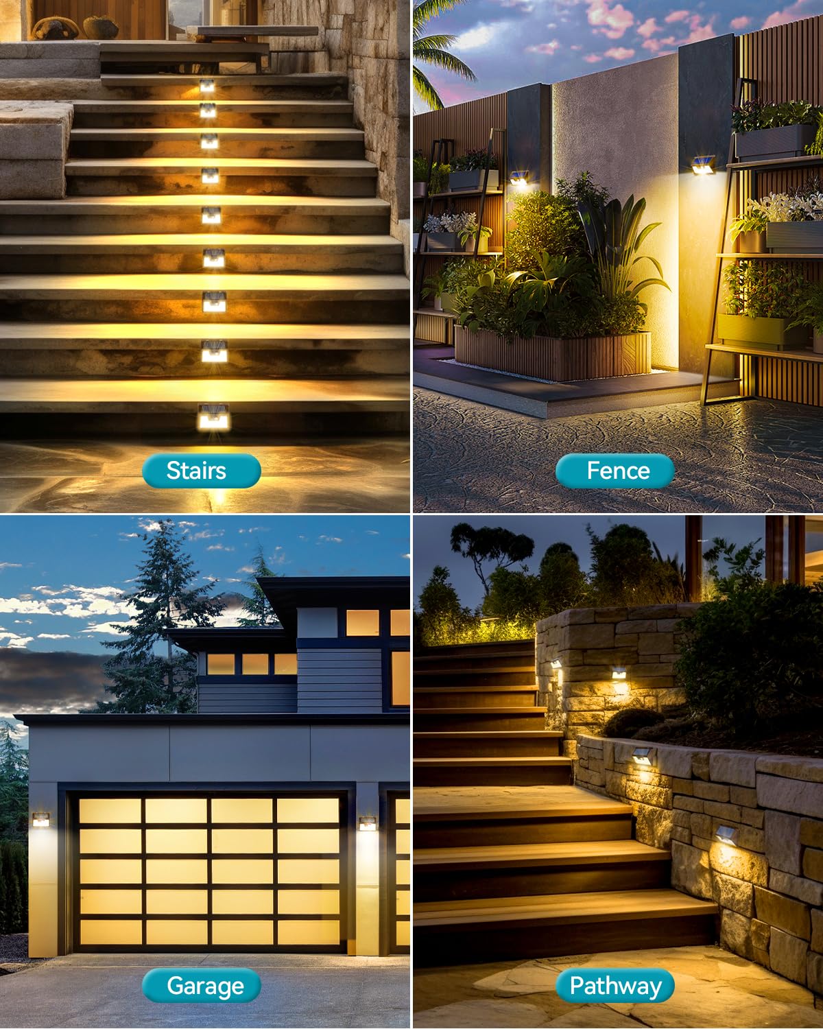 Solar Lights Outdoor 2 Pack, 140Led/3 Modes Motion Sensor Lights Solar Powered, Wireless Ip65 Waterproof Solar Wall Lights Outdo