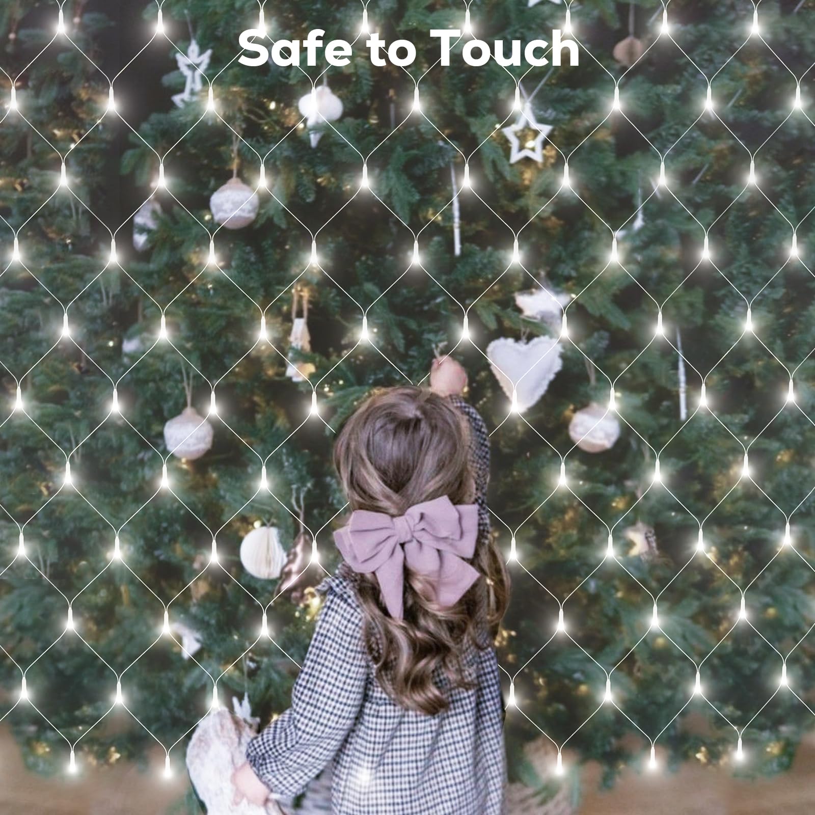 Soiarllt 12Ft X 5Ft 360Led Bush Net Lights, Connectable Outdoor Mesh Bush Lights With 8 Modes, Timer, Dimmer, Memory Function, Waterproof For Indoor Outdoor Decor. Cool White