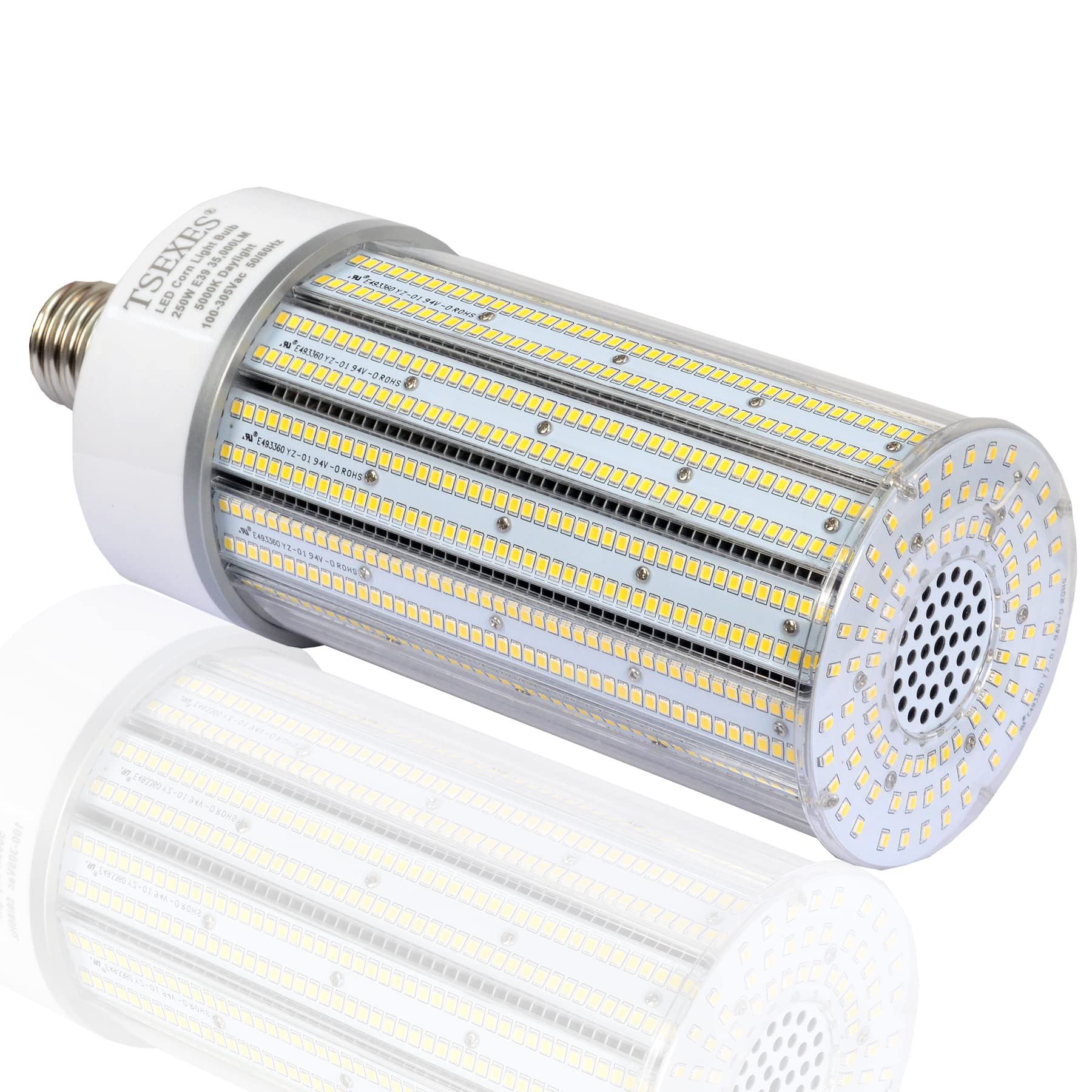 Tsexes 250W Led Corn Bulb E39 Led Light Bulbs(1000W Equivalent) Replacement Metal Halide/Hid/Hps,5000K Daylight 35,000 Lumens
