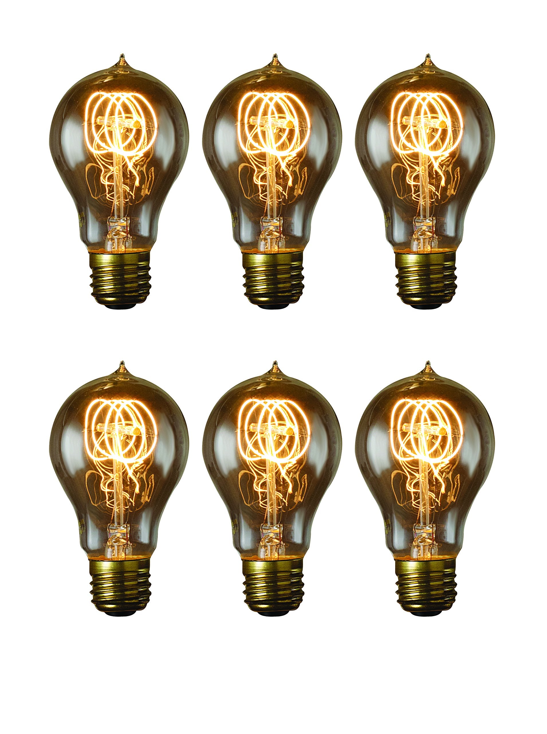 Bulbrite Nostalgic Edison Bulb 25W Warm Glow 6-Pack Model NOS25-VICTOR