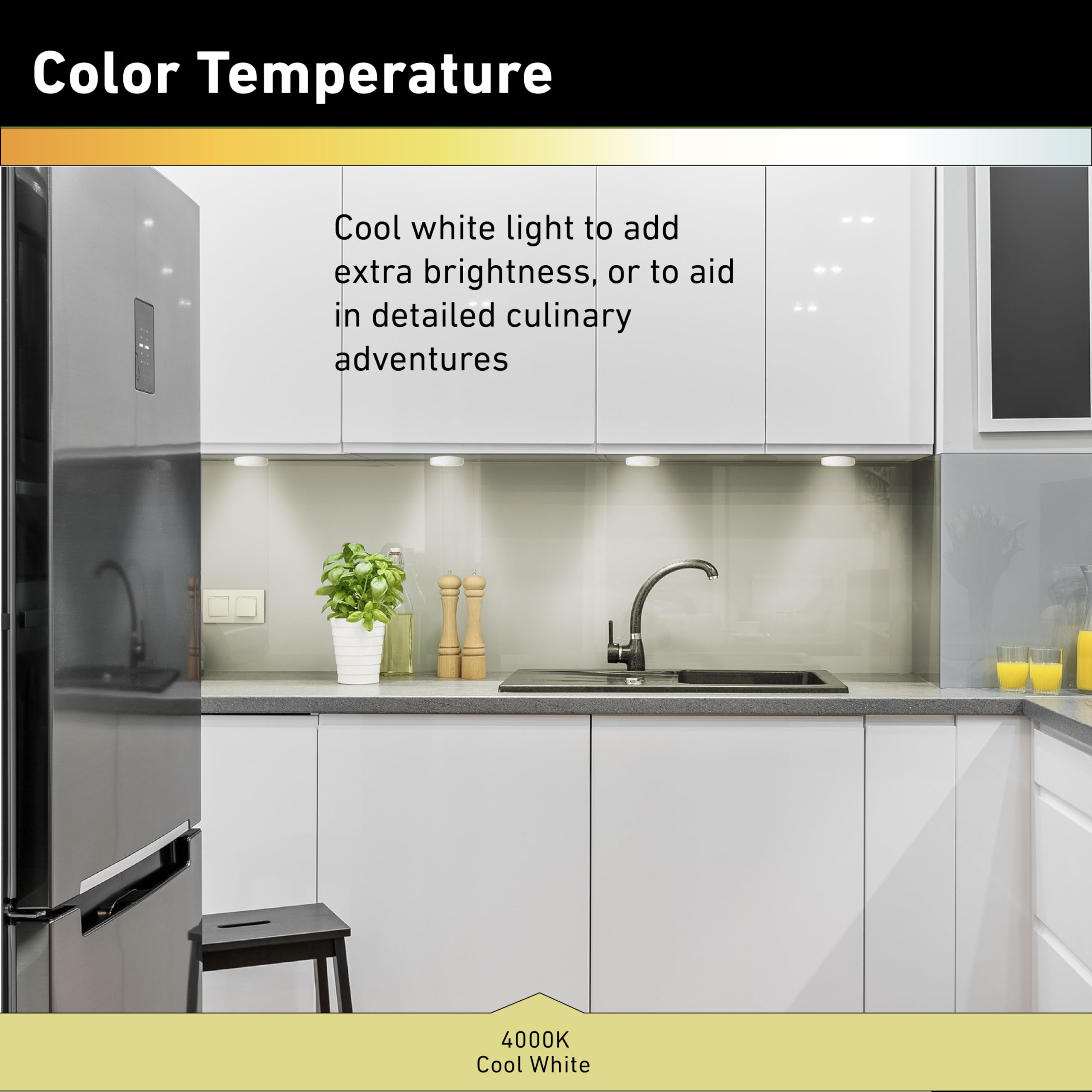 Good Earth Lighting Bo1182-Whg-03Lf6-E Tap Puck, White Molded