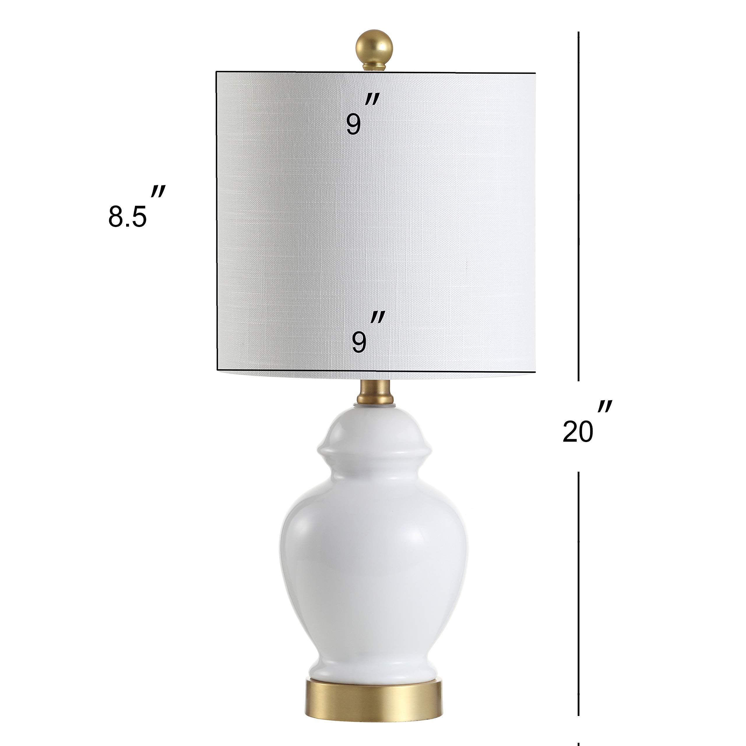 Jonathan Y Jyl1035A Perry 20'' Ceramic/Metal Led Table Lamp French Country Classic Bedside Desk Nightstand Lamp For Bedroom Livi