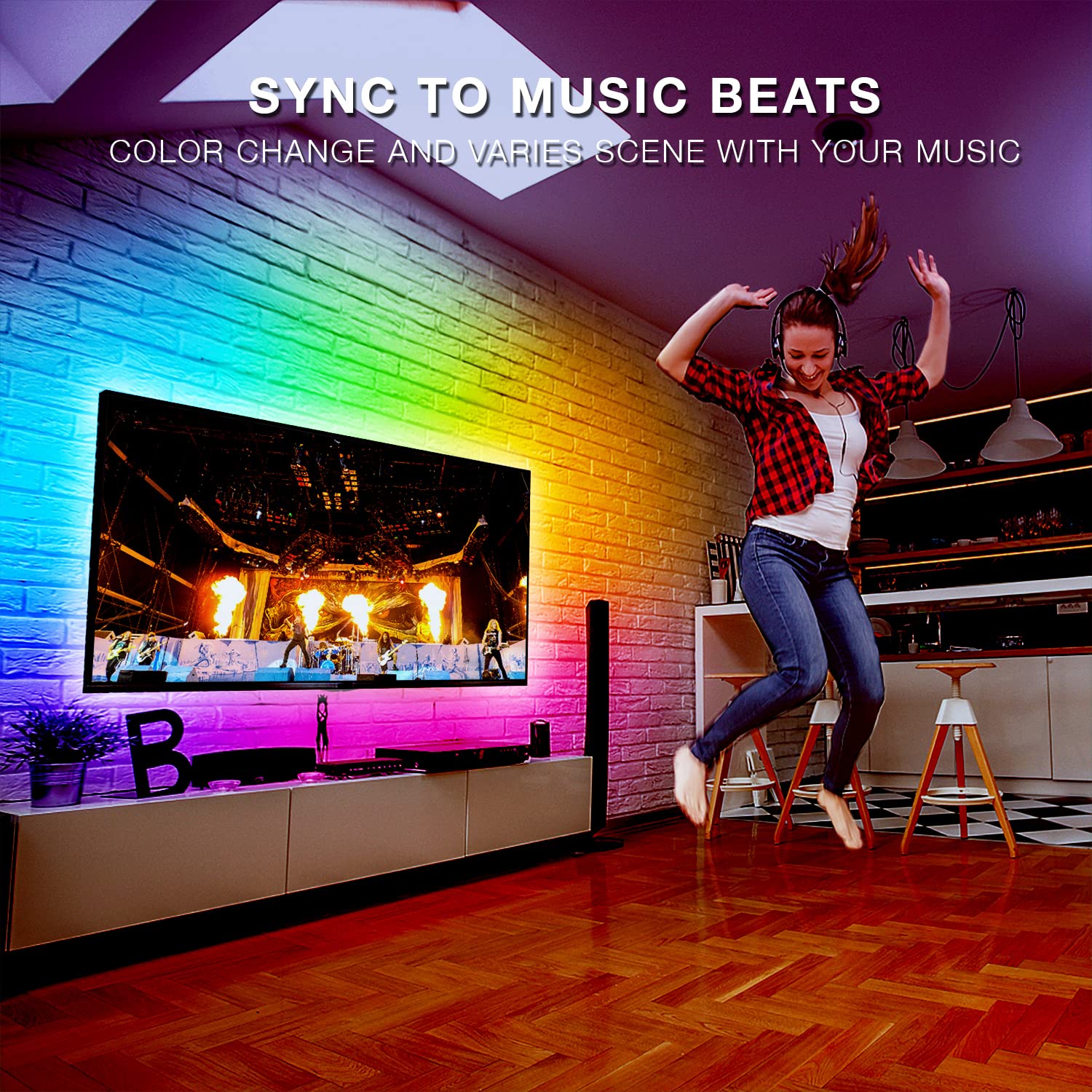 Daybetter Led Lights For Tv, 10Ft Tv Led Backlight, Led Tv Lights For 32-60Inch Tv, Usb Led Strip Lights For Tv Lights That Chan