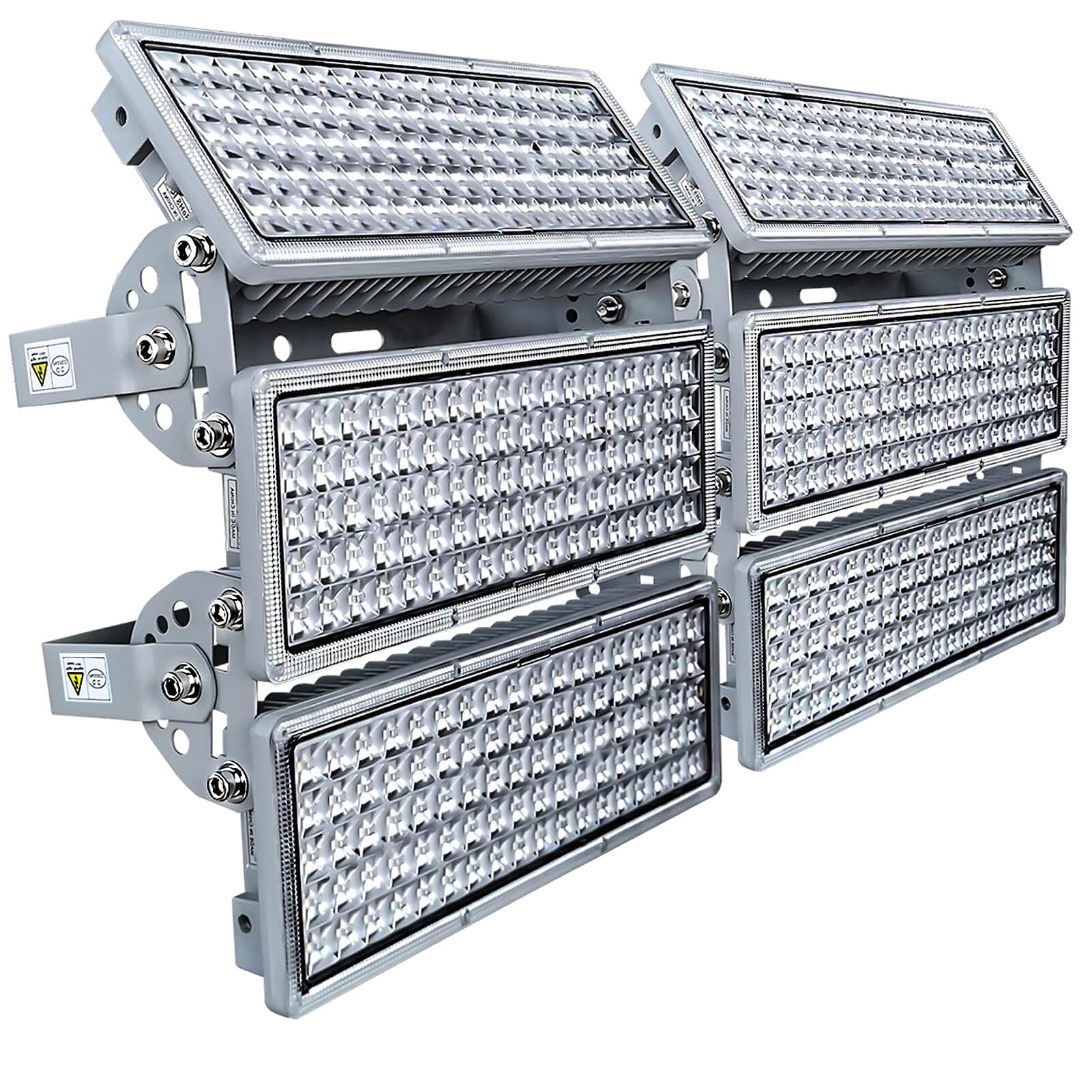 Kekeou 600W LED Flood Lights Outdoor 300W Stadium Lights 2 Pack Arena Lights 600 Watt 66000LM 6500K Adjustable Lighting Angle Ex