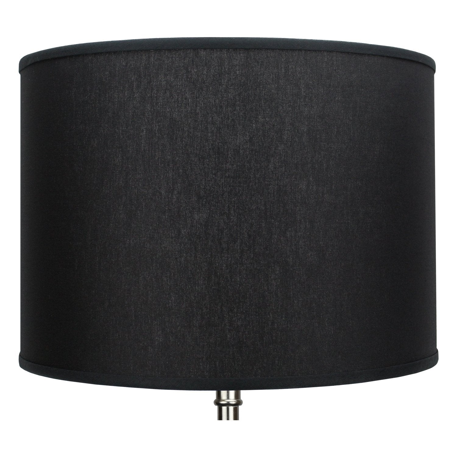 Fenchelshades.Com 14'' Top Diameter X 14'' Bottom Diameter 10'' Height Cylinder Drum Lampshade Usa Made (Black)