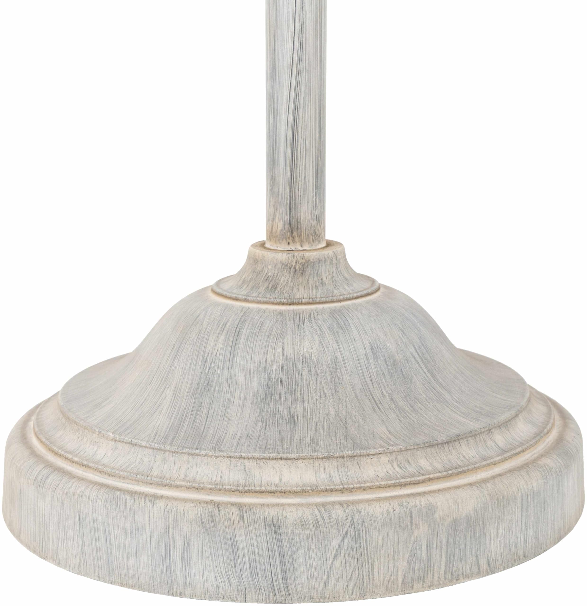 Boutiquerugs Binidayan Floor Lamp For Living Room - Boho Standing Lighting - Shade Linen - Cream, White - 59'' H