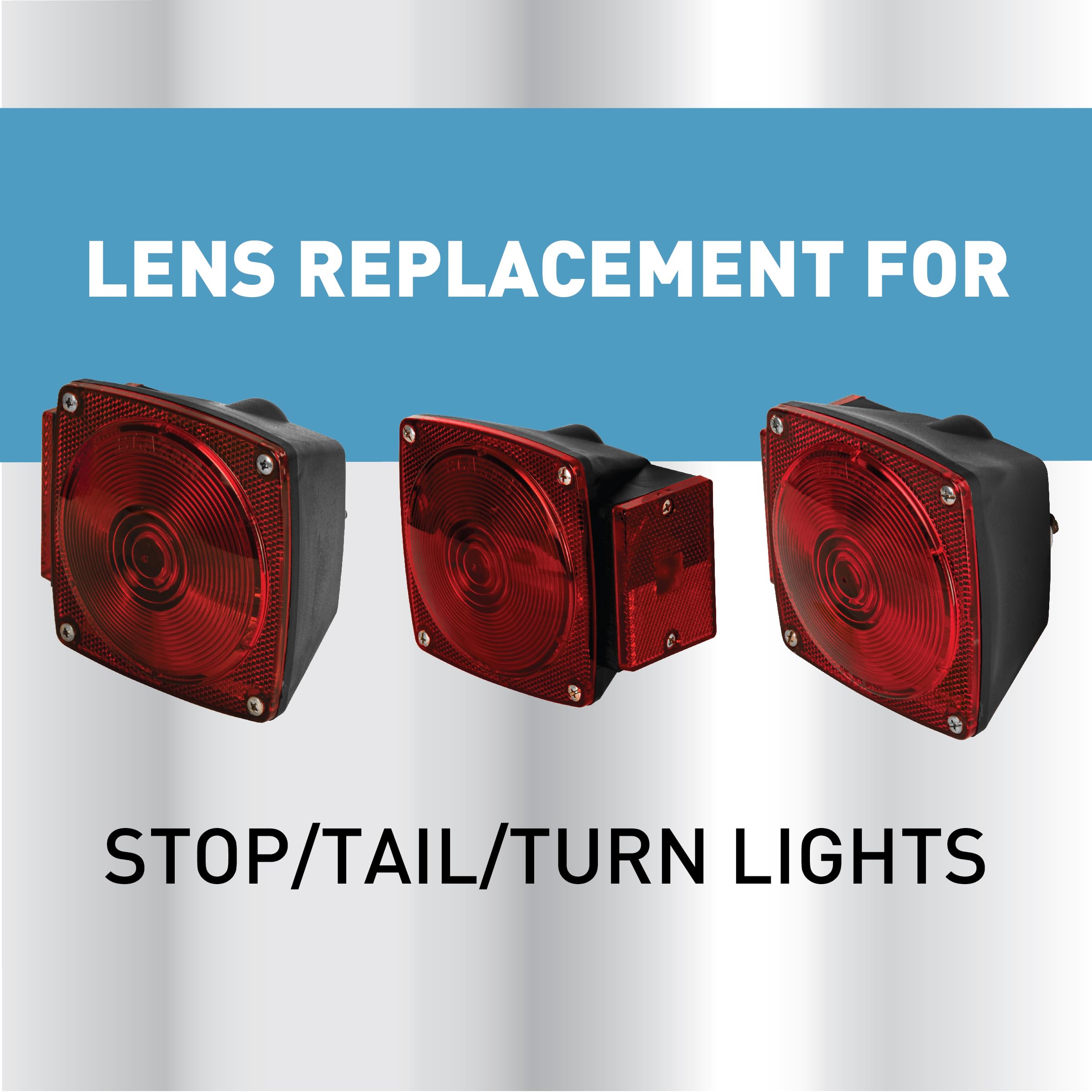 Blazer International B983 Stop / Tail / Turn Light Replacement Lens , Red